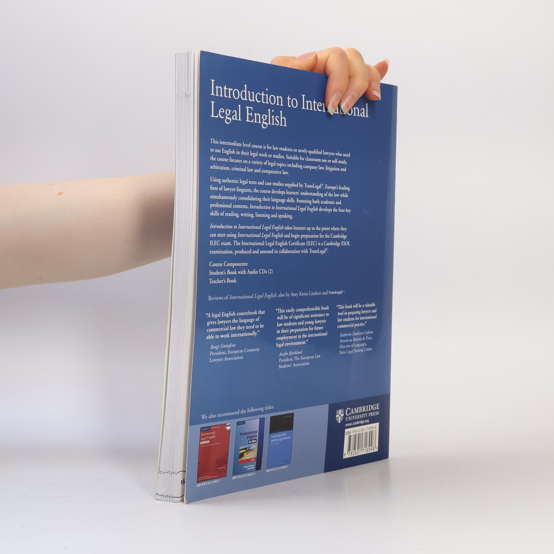 Matt Firth Introduction to International Legal English: A Course for Classroom or Self-Study use SB