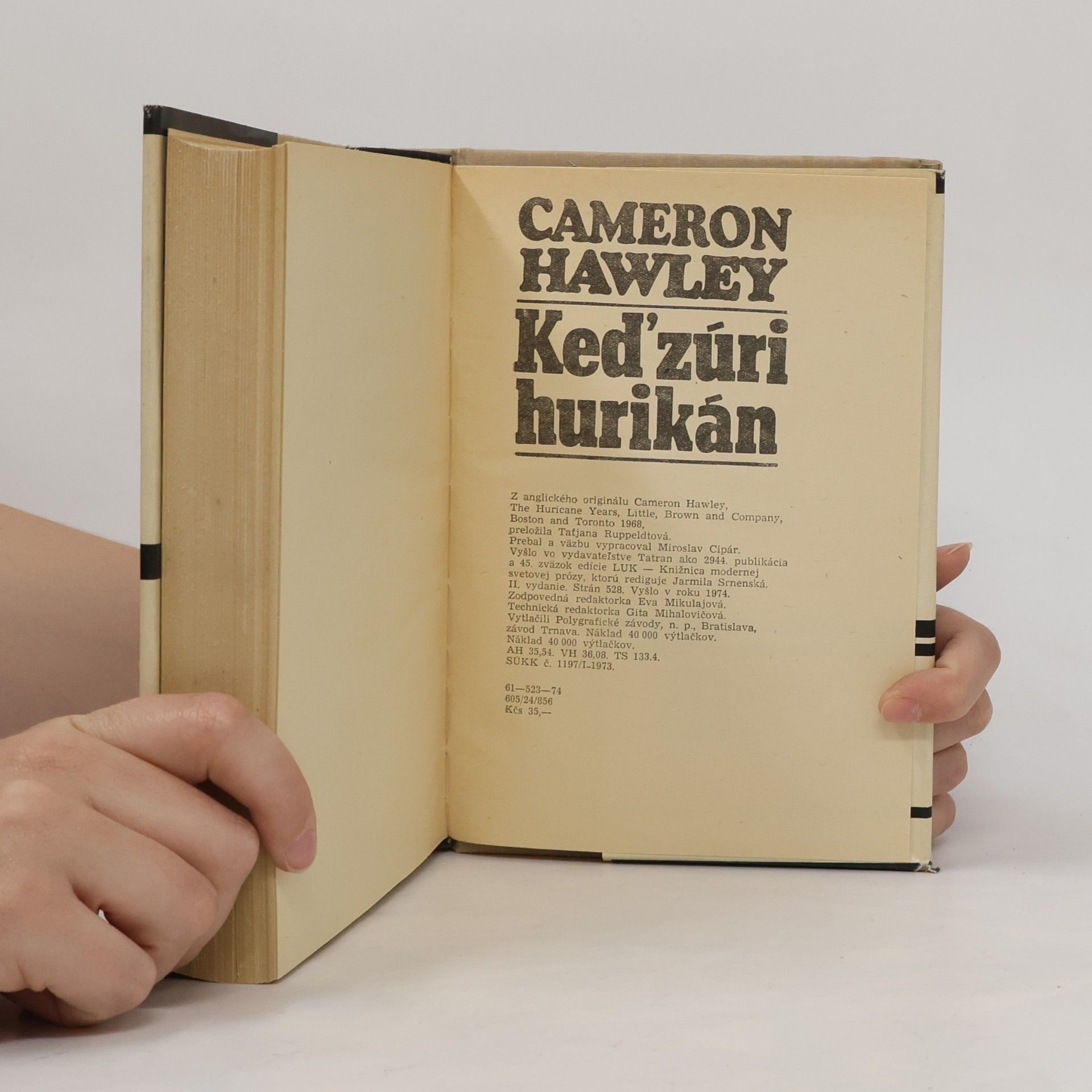Cameron Hawley Keď zúri hurikán