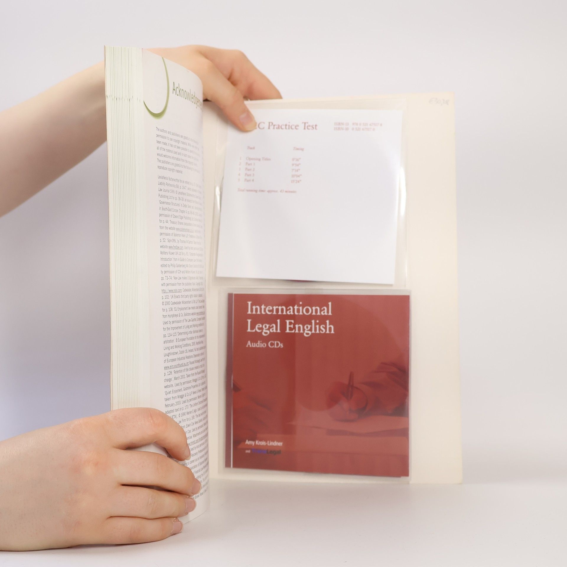 Amy Krois-Lindner International legal English : a course for classroom or self-study use : [suitable preparation for the International legal English certificate (ILEC)]