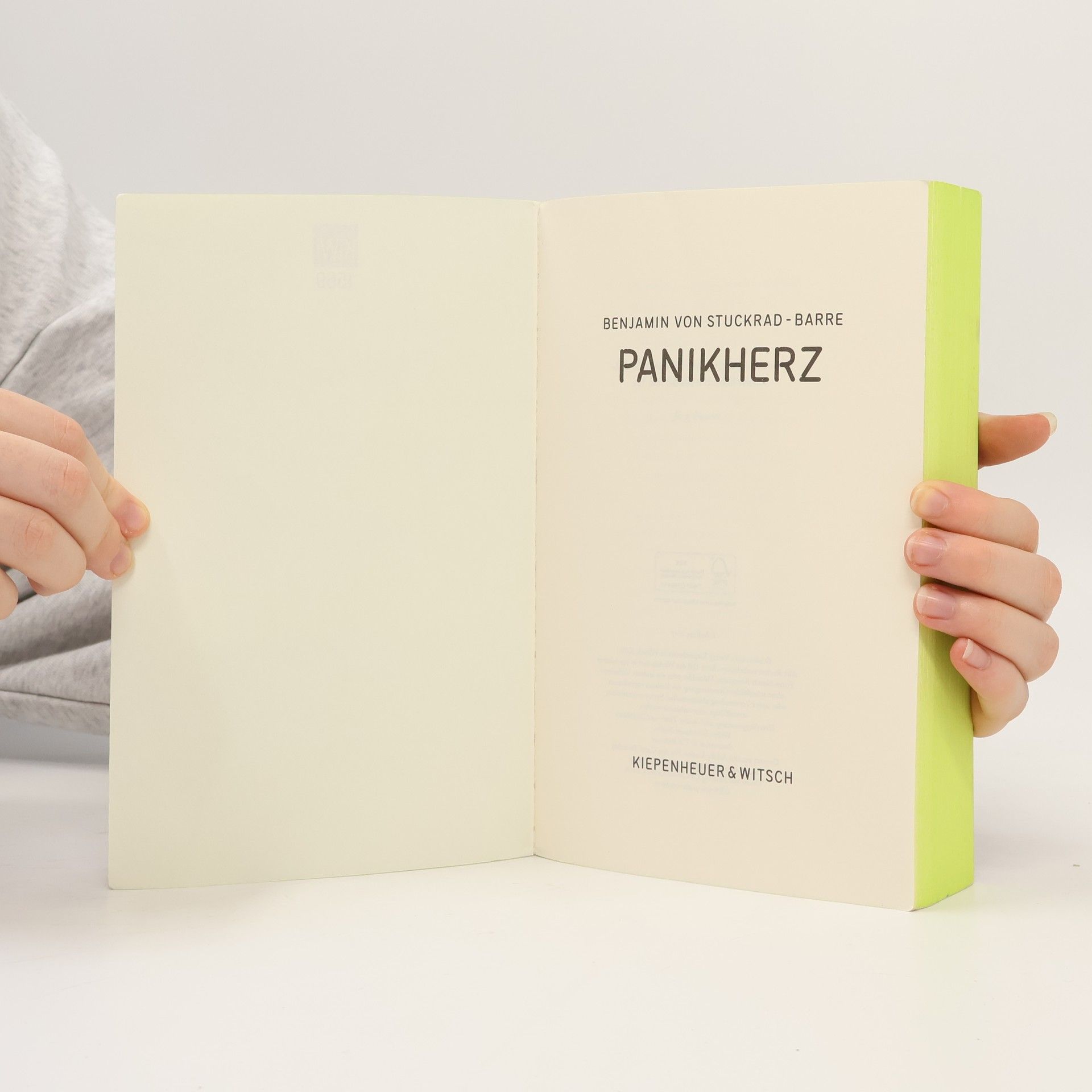 Benjamin von Stuckrad-Barre Panikherz