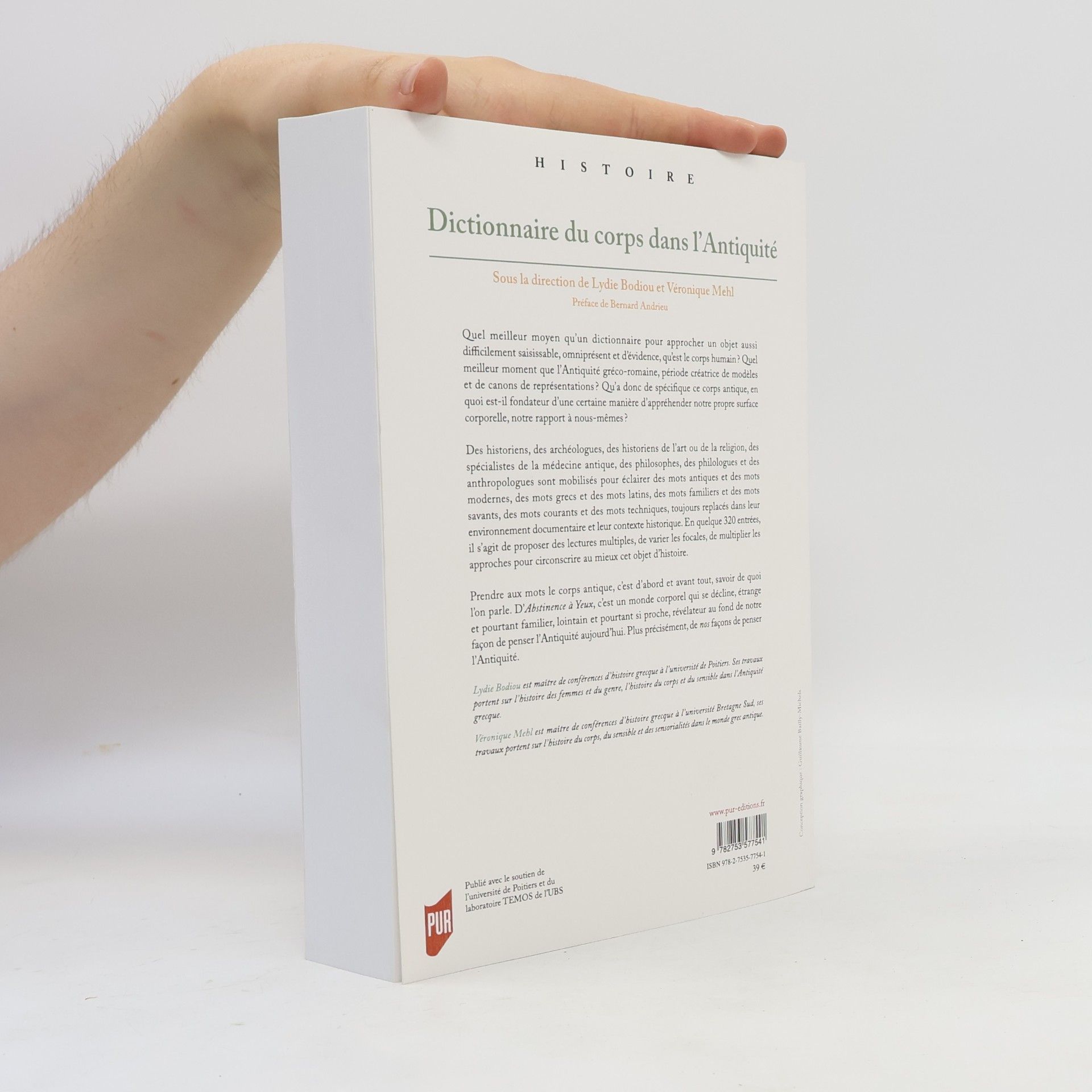 Lydie Bodiou Dictionnaire du corps dans l'Antiquité