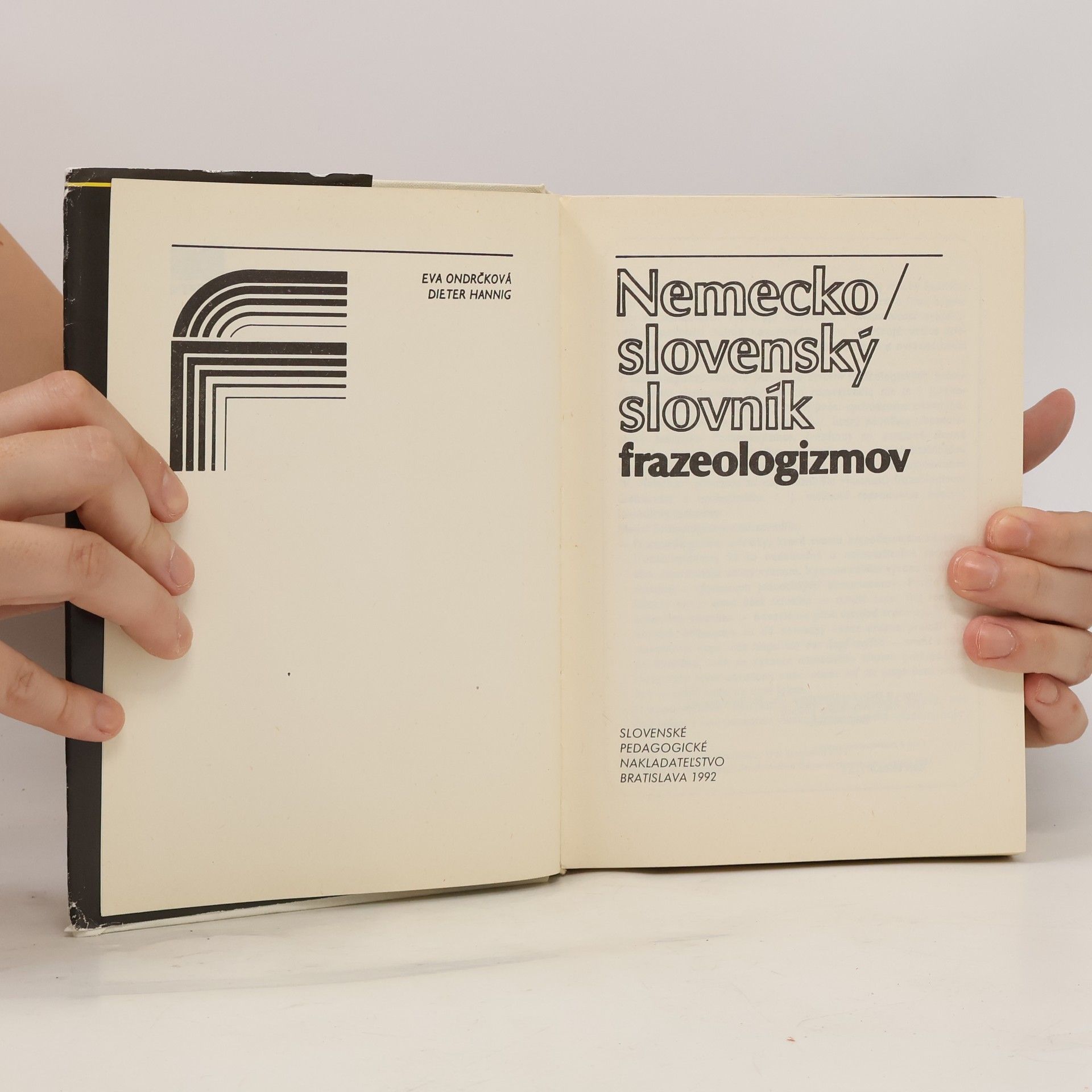 Dieter Hannig Nemecko-slovenský slovník frazeologizmov