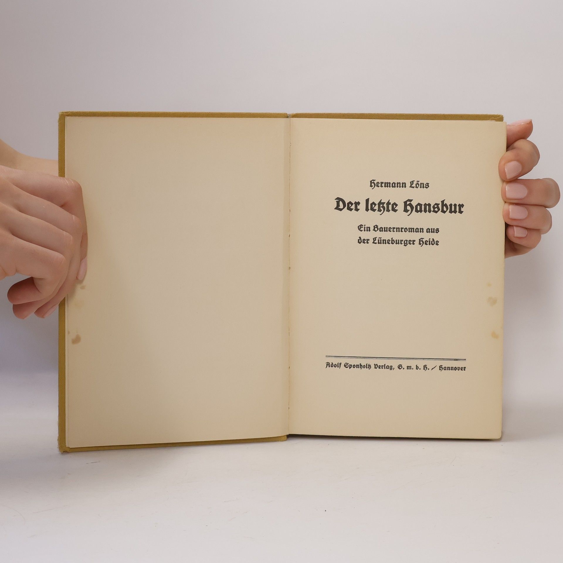 Hermann Löns Der letzte Hansbur