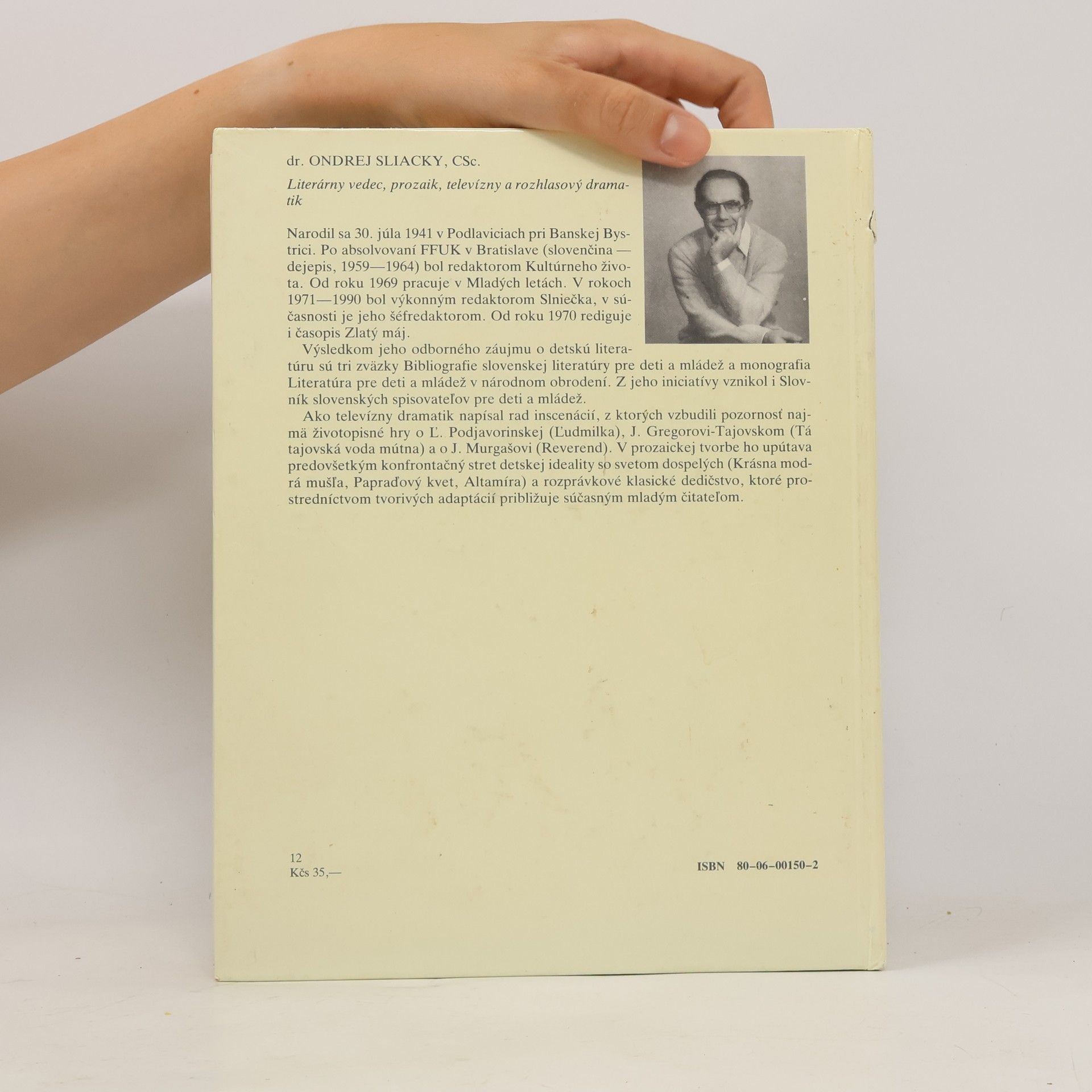 Ondrej Sliacky Dejiny slovenskej literatúry pre deti a mládež do roku 1945
