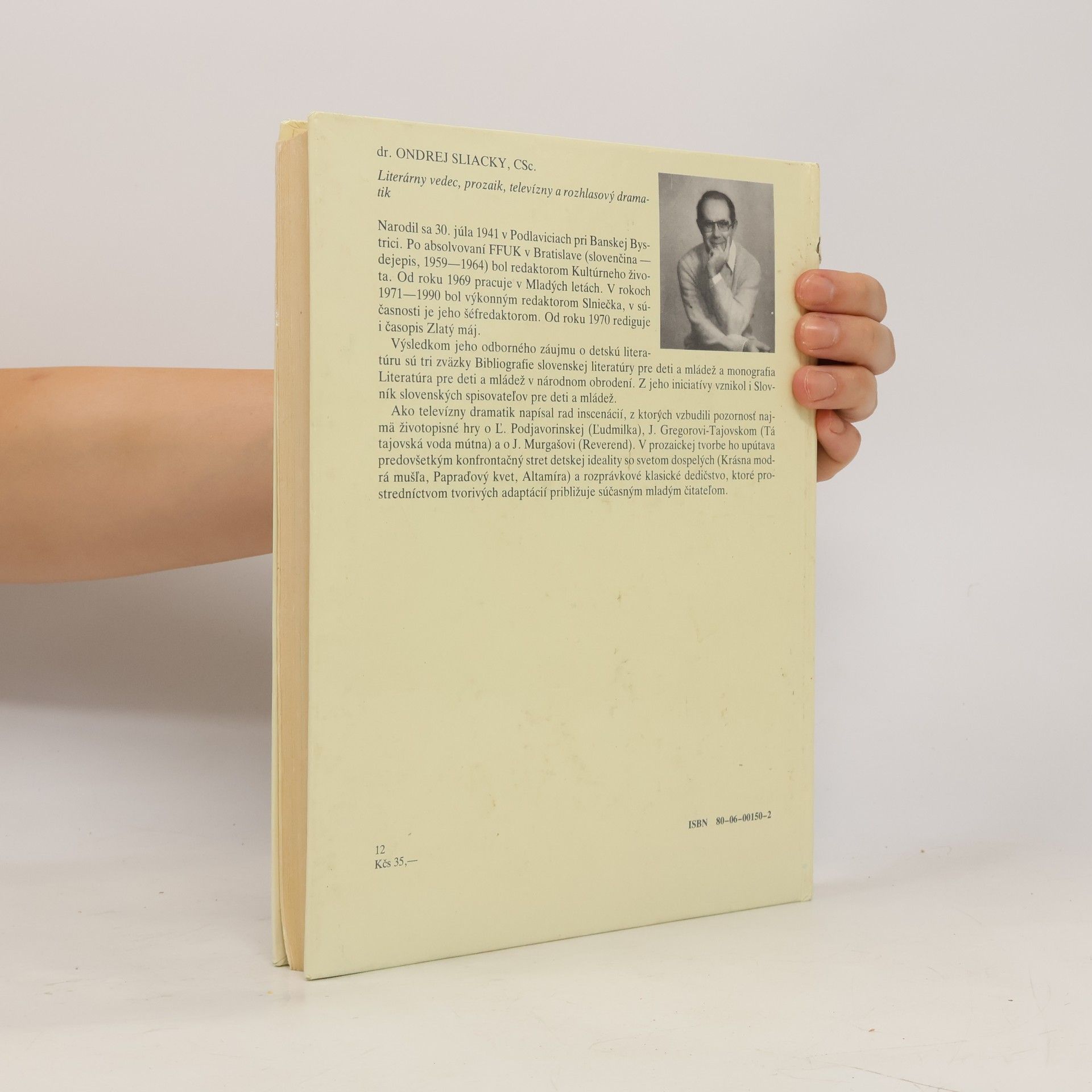 Ondrej Sliacky Dejiny slovenskej literatúry pre deti a mládež do roku 1945