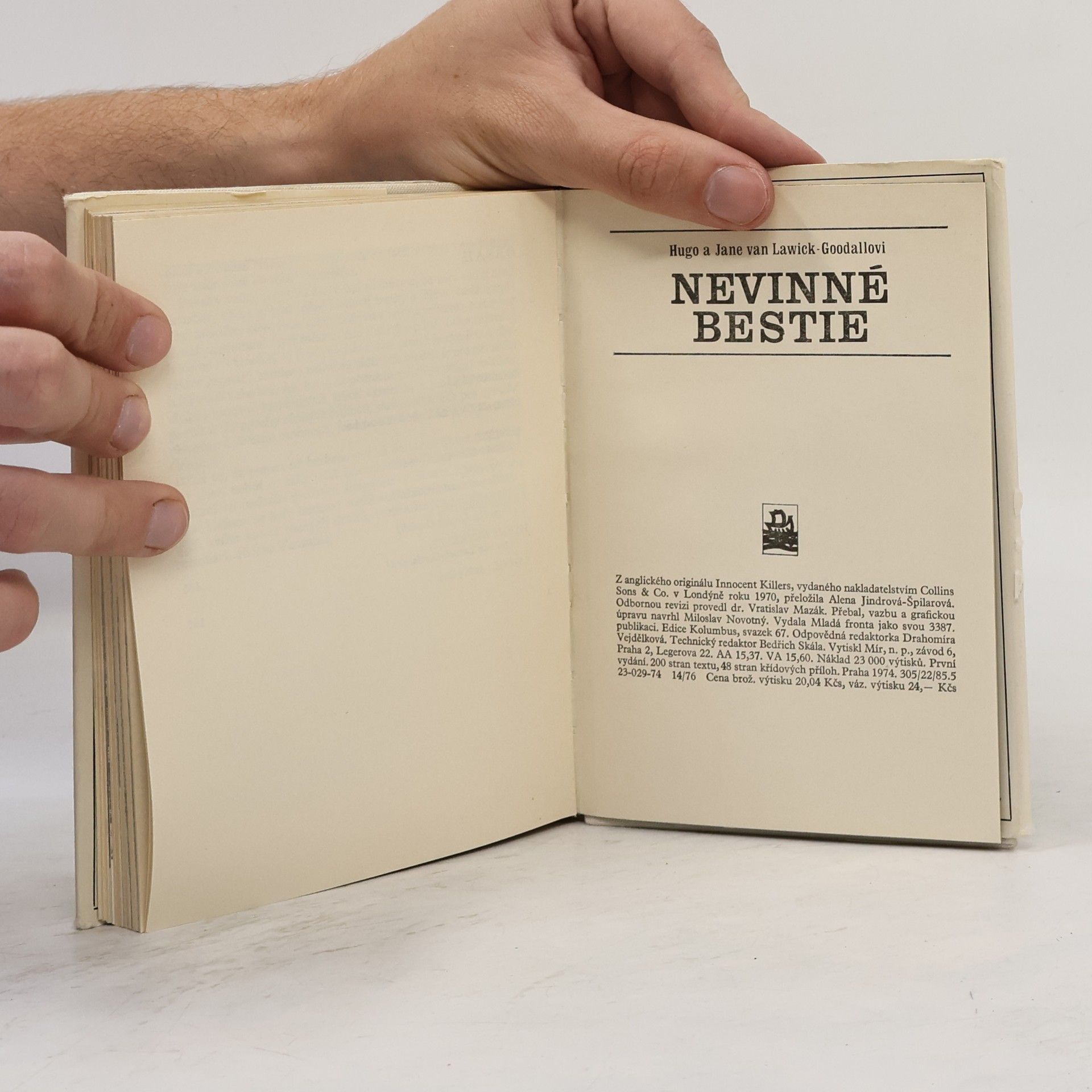 Hugo van Lawick Nevinné bestie