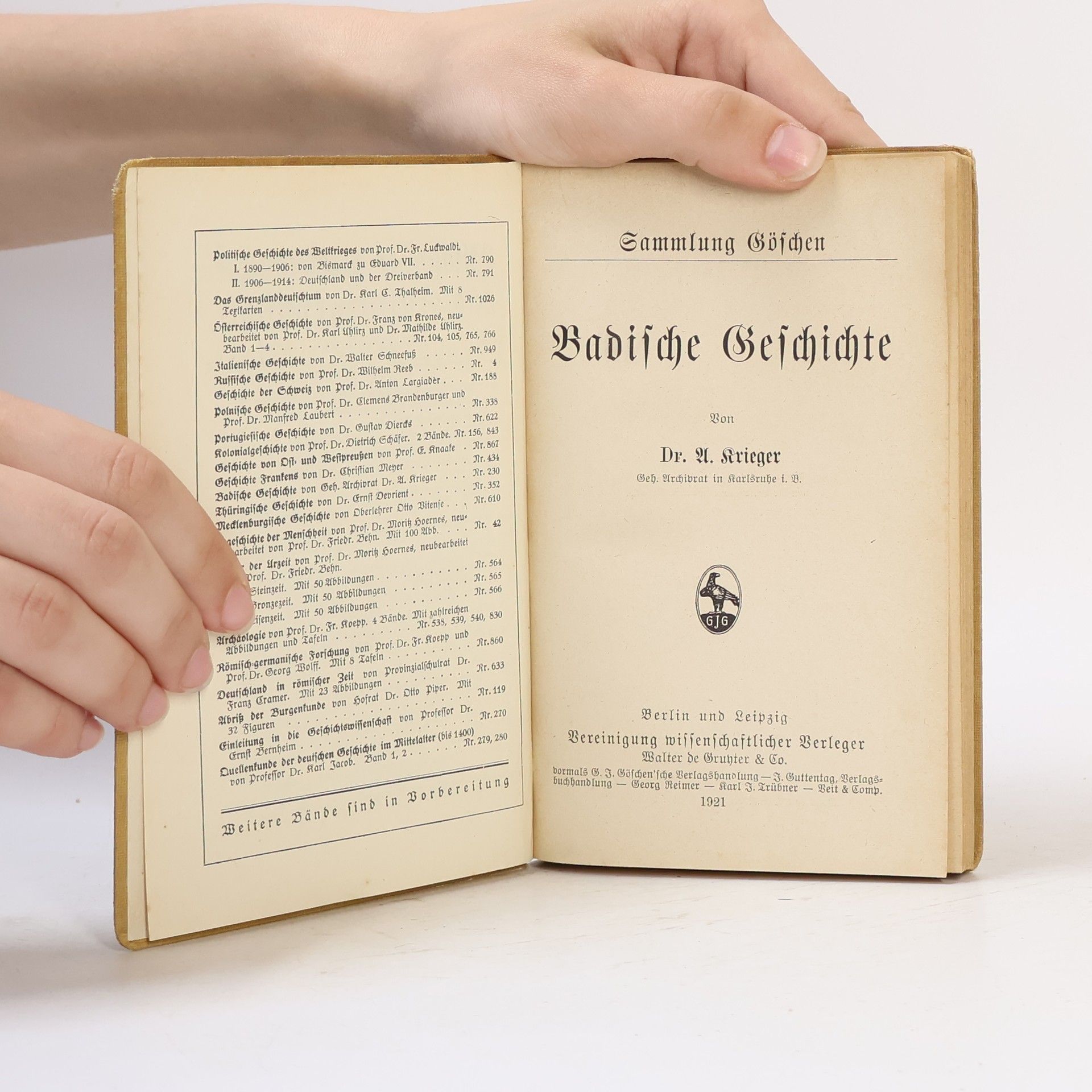 A. Krieger Badische Geschichte