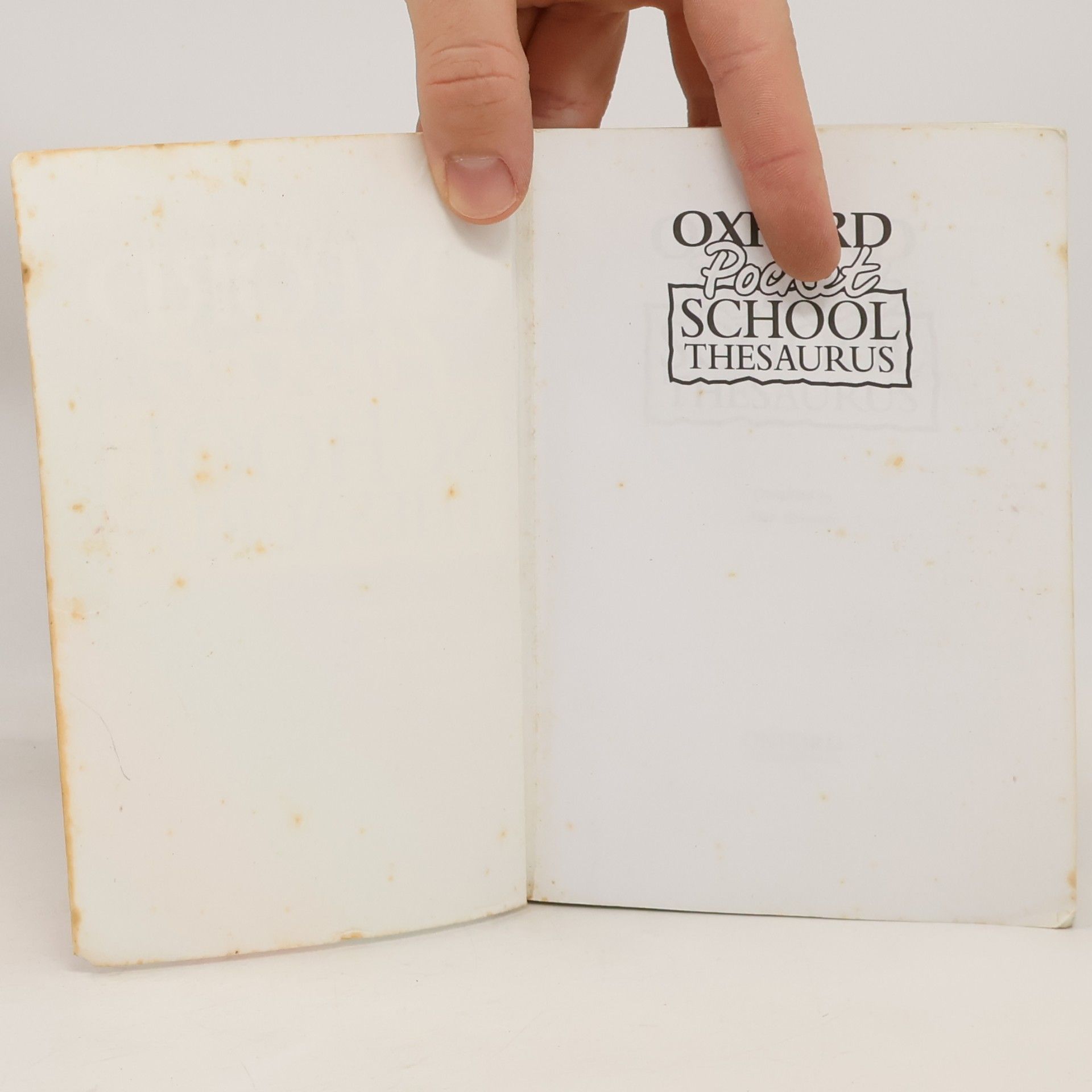 Alan Spooner The Oxford Pocket School Thesaurus