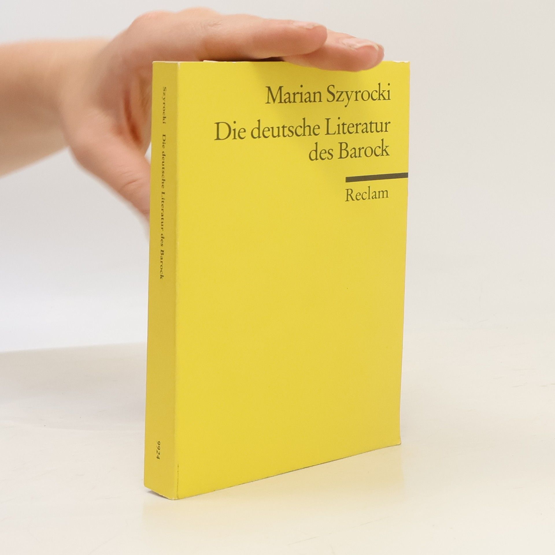 Marian Szyrocki Die deutsche Literatur des Barock