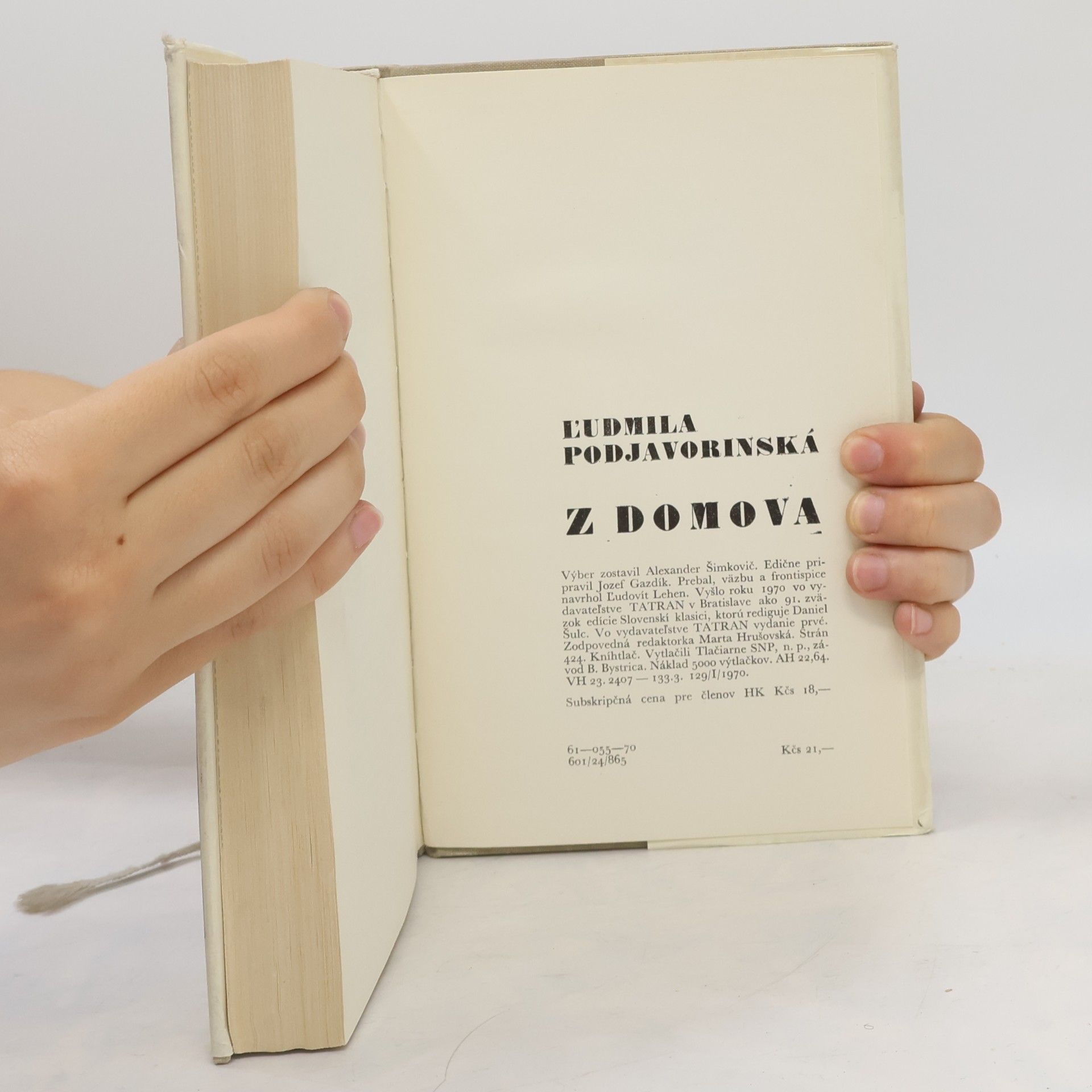Ľudmila Podjavorinská Z domova