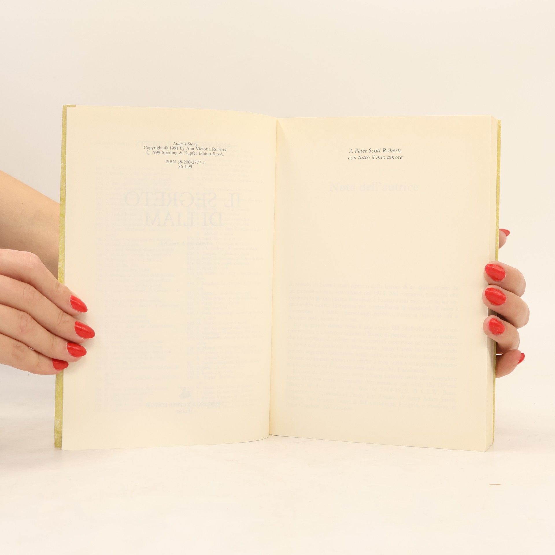 Ann Victoria Roberts Pandora: Il segreto di Liam