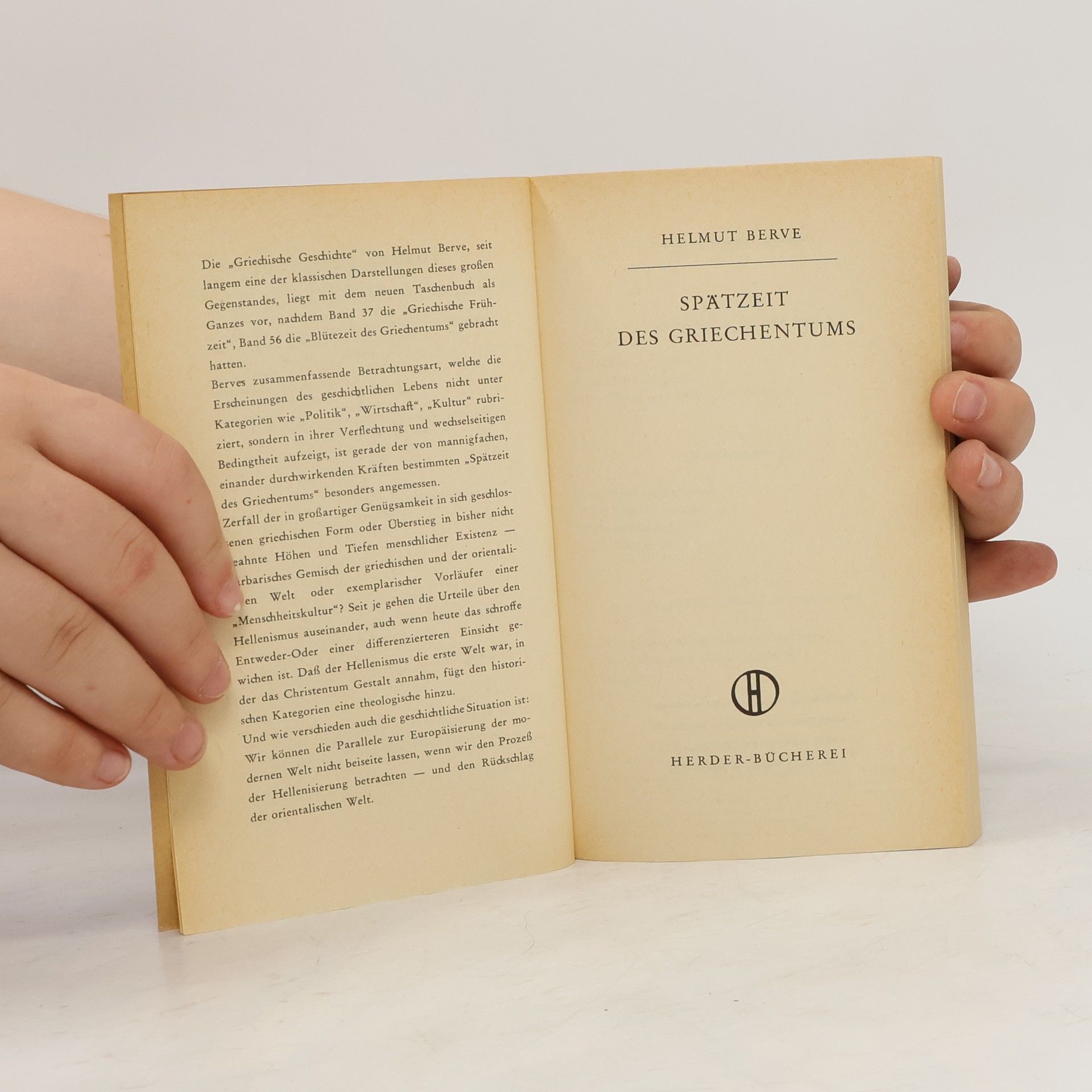 Helmut Berve Spätzeit des Griechentums