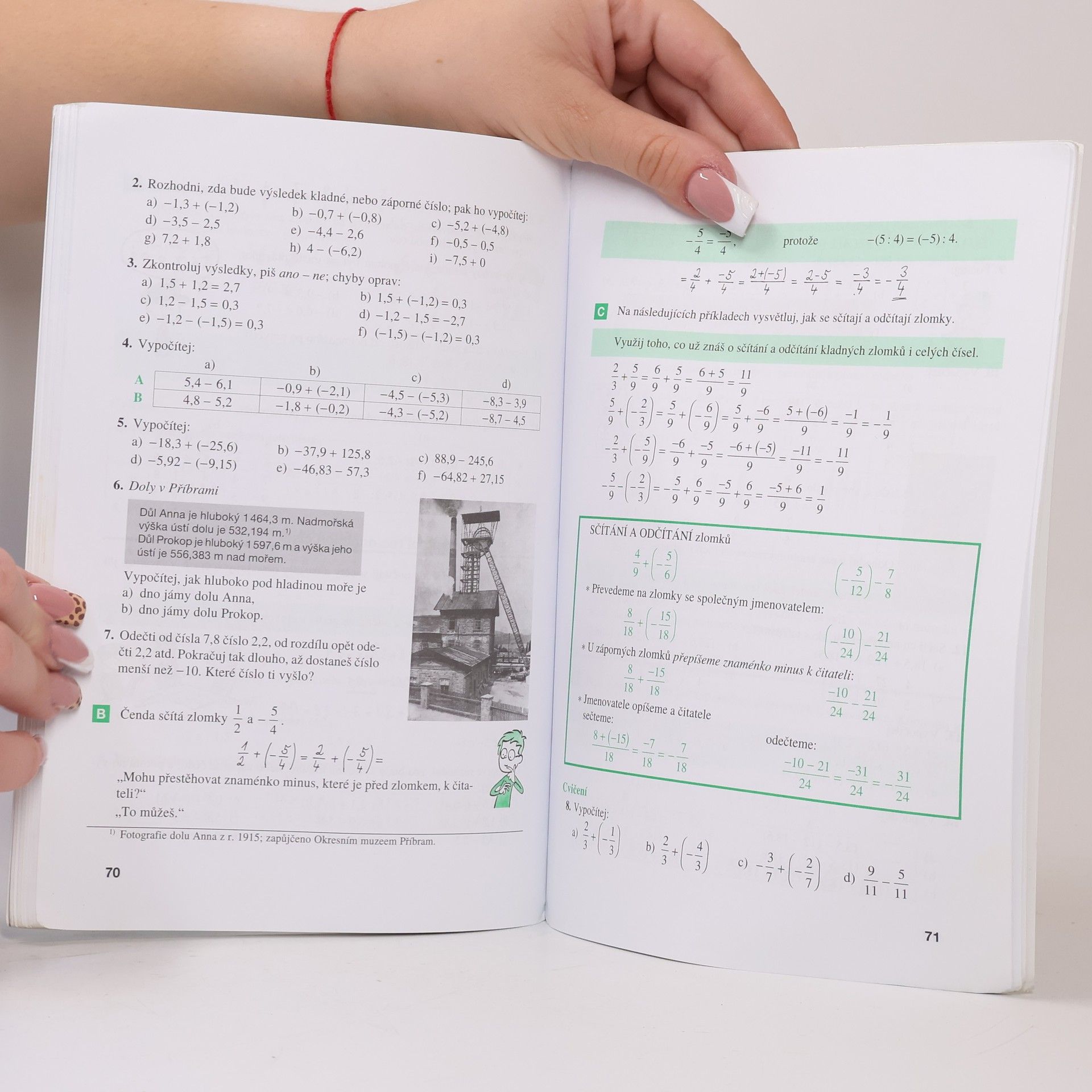 Oldřich Odvárko Matematika pro 7. ročník základní školy. 1. Zlomky, celá čísla, racionální čísla