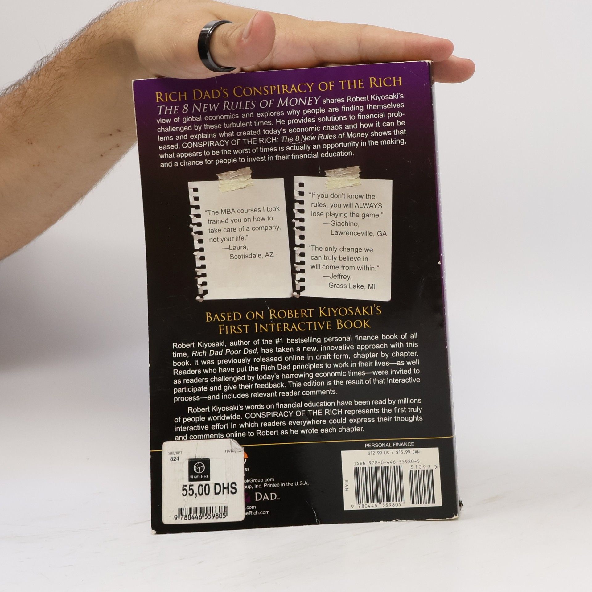 Robert T. Kiyosaki Rich Dad's Conspiracy of the Rich : The 8 New Rules of Money.