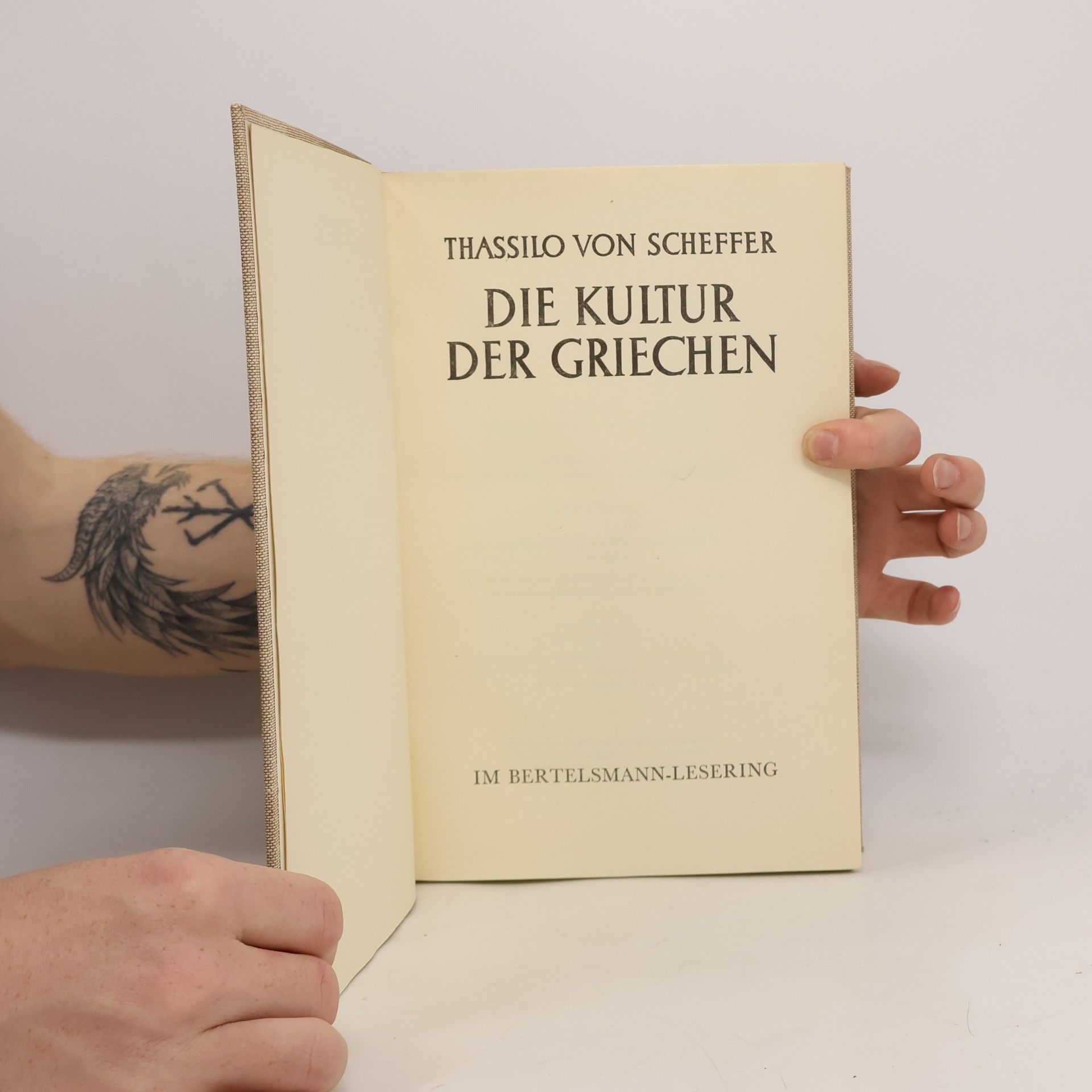 Thassilo von Scheffer Die Kultur der Griechen