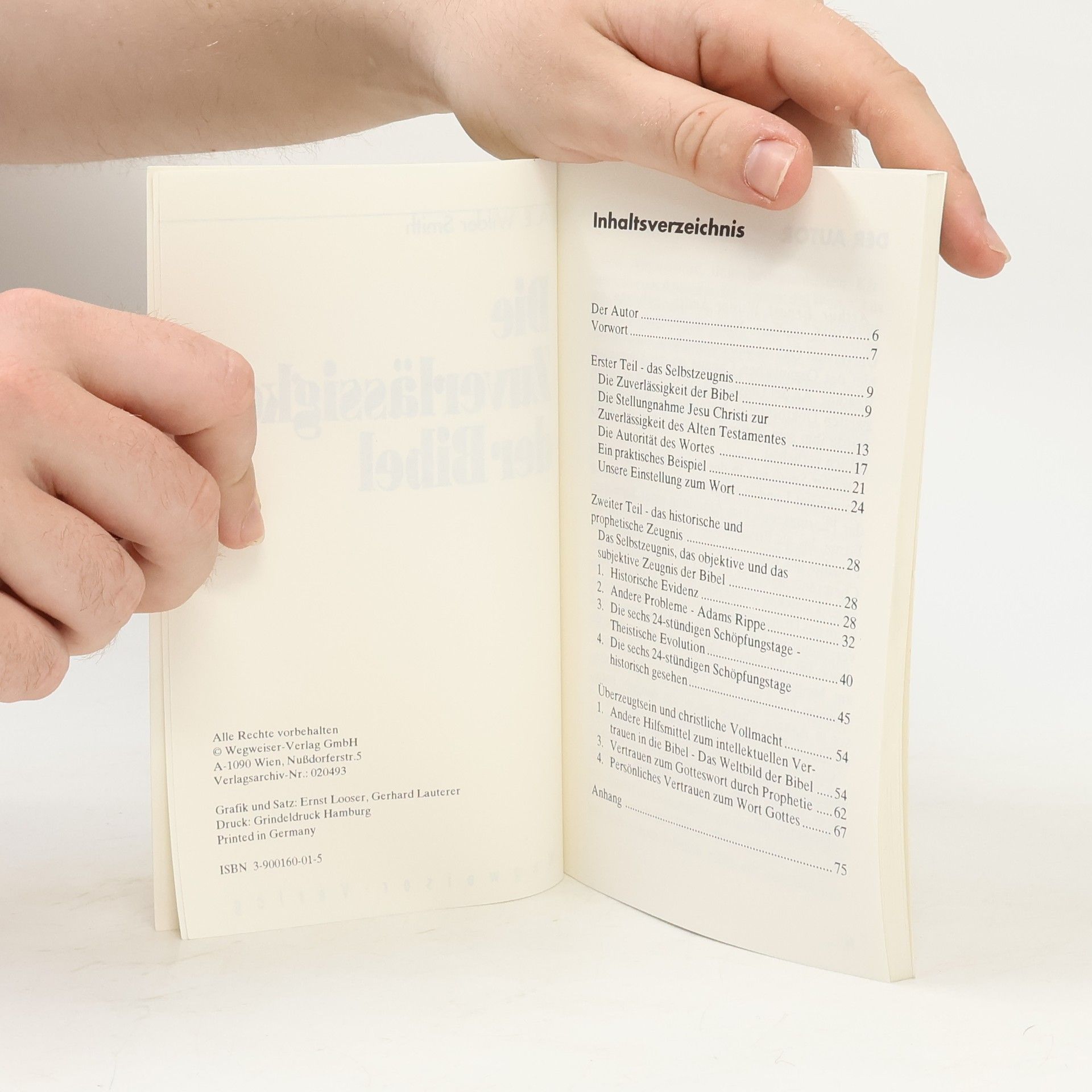 Arthur Ernest Wilder-Smith Die Zuverlässigkeit der Bibel