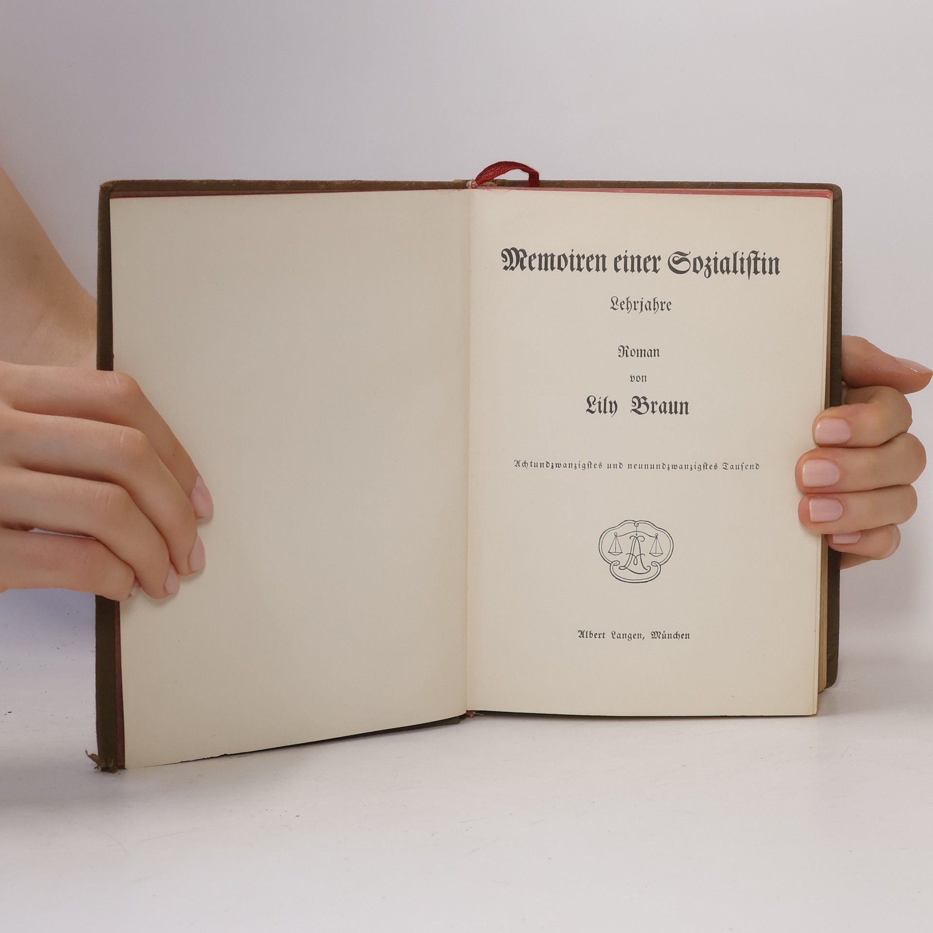 Lily Braun Memoiren einer Sozialistin