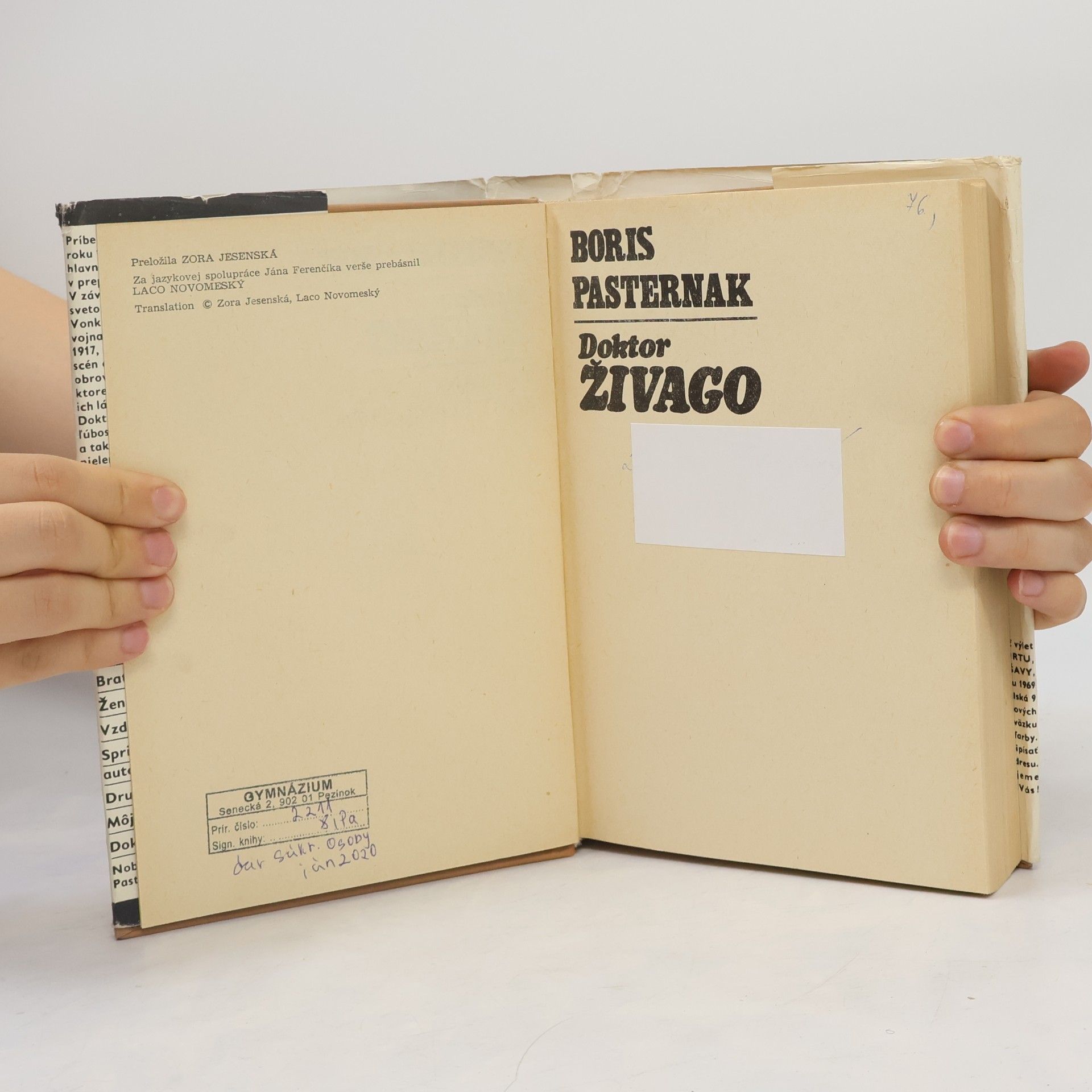 Pasternak Boris Doktor Živago