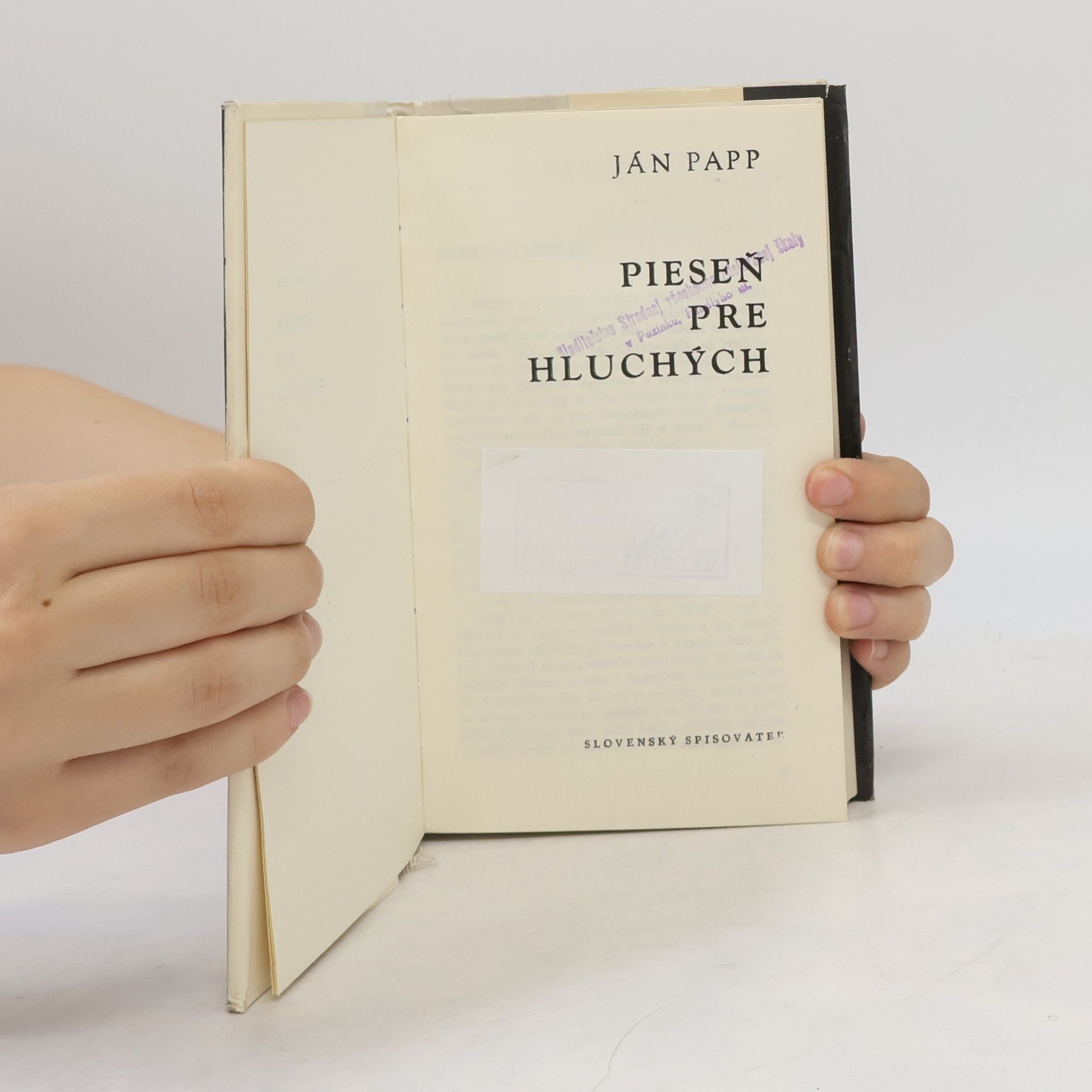 Ján Papp Pieseň pre hluchých