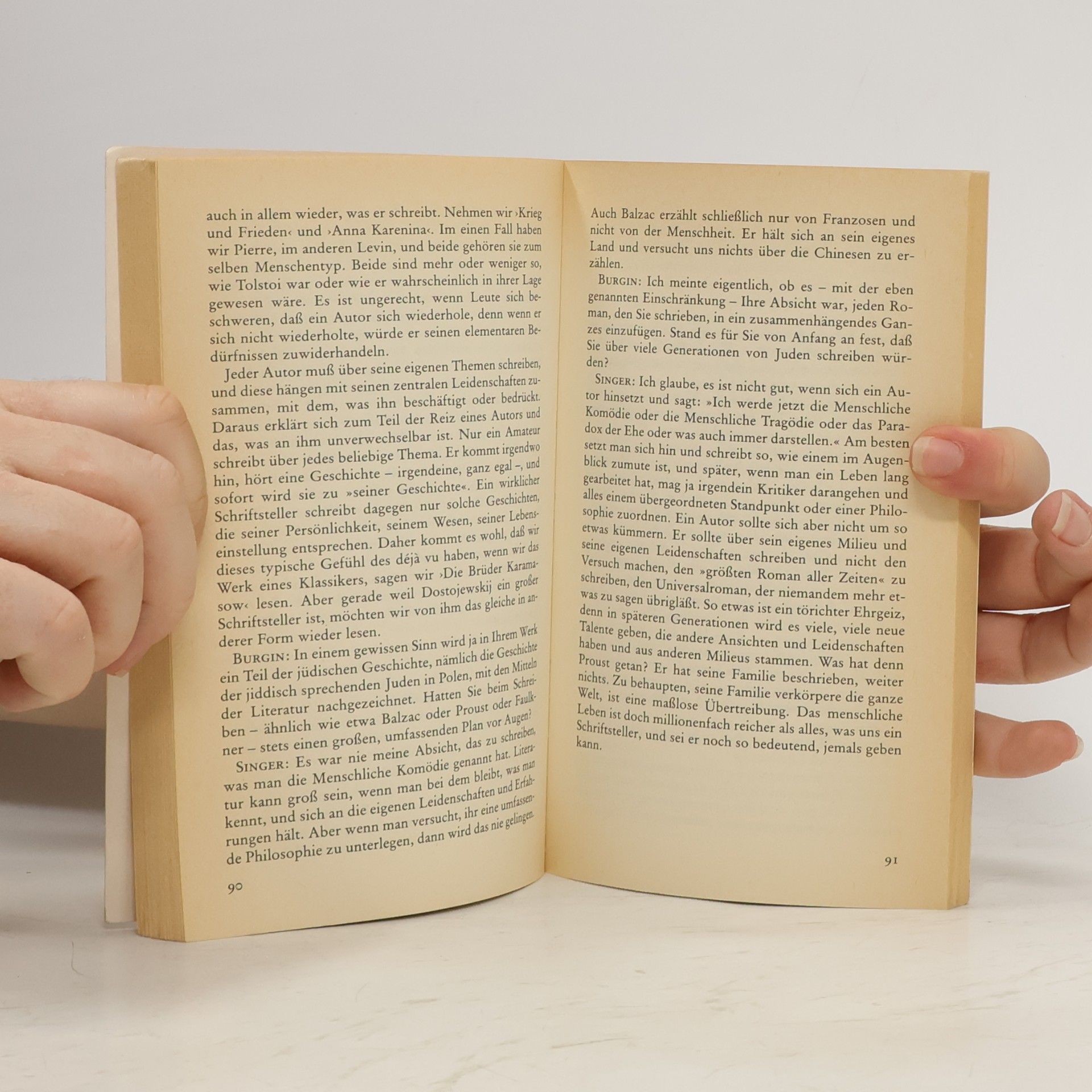 Isaac Bashevis Singer Ich bin ein Leser