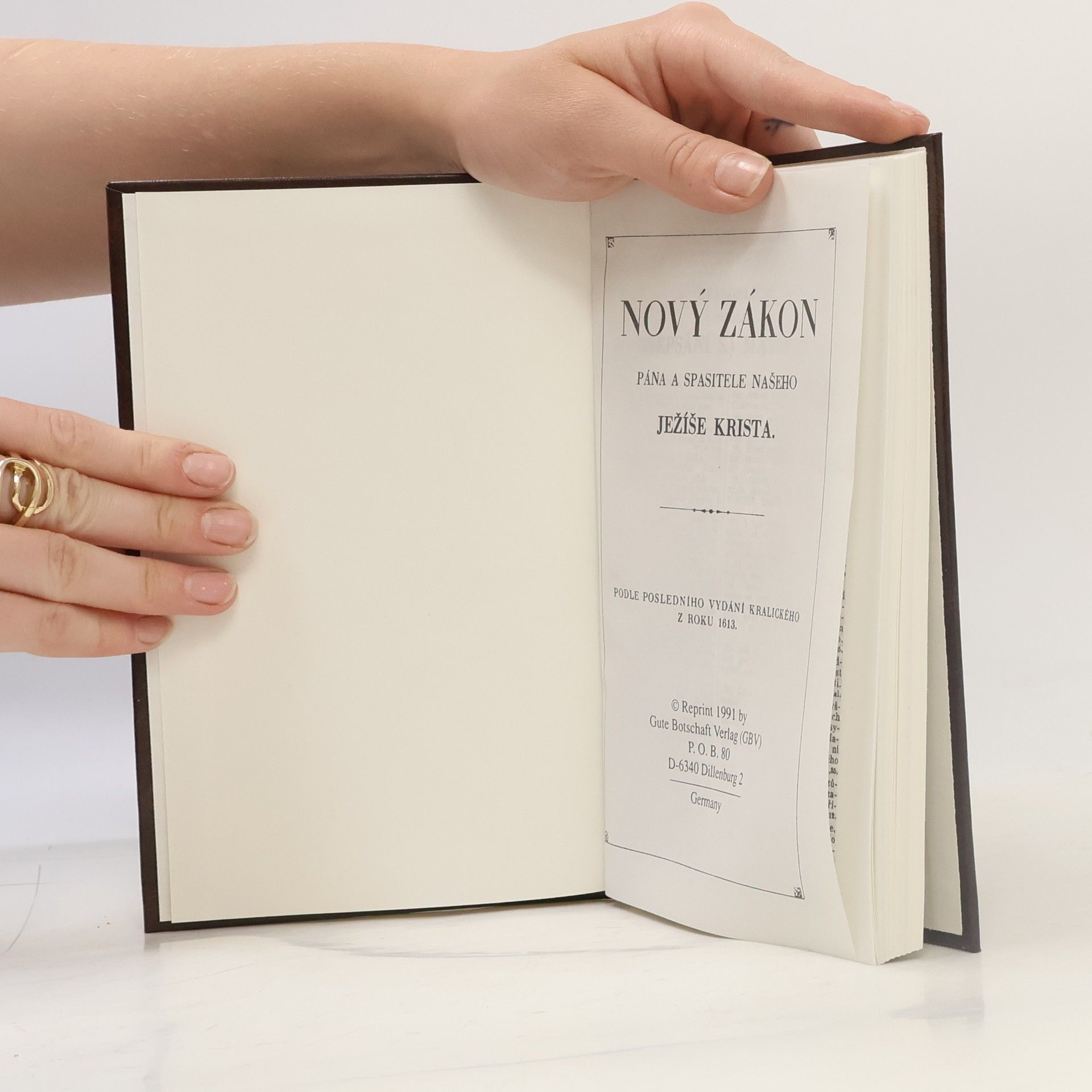 Various authors Nový zákon Pána a Spasitele našeho Ježíše Krista