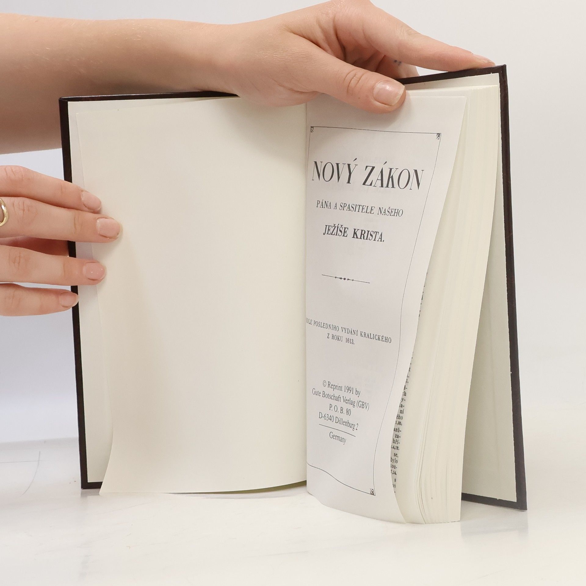 Various authors Nový zákon Pána a Spasitele našeho Ježíše Krista