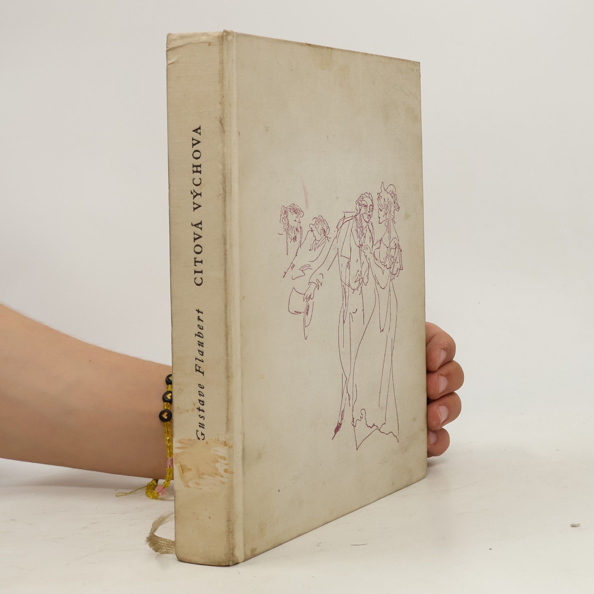 Gustave Flaubert Citová výchova (A4, Ocpl,360 s., il. M. Schwimmer, typo Zd. Sklenář, bez přebalu)