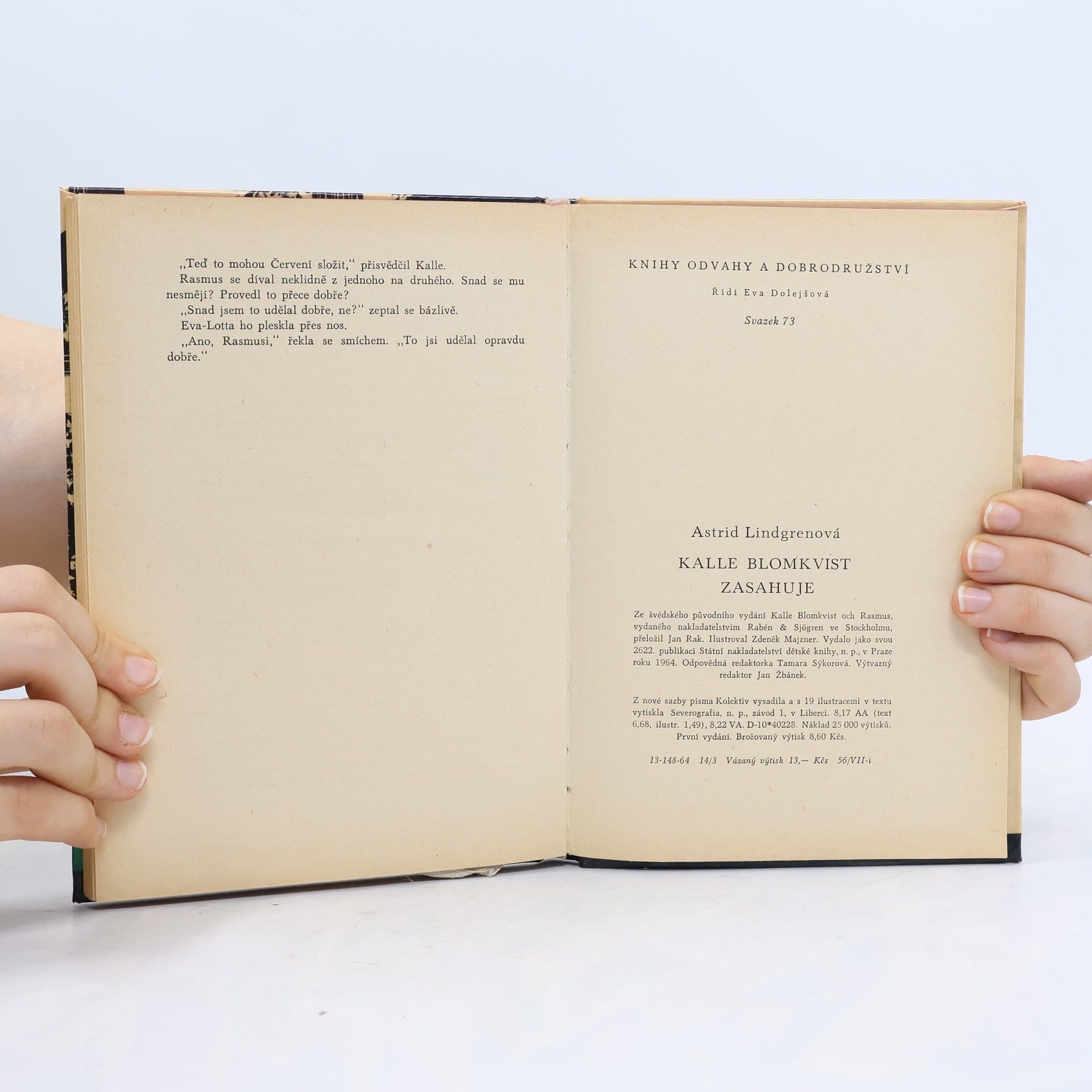 Astrid Lindgren Kalle Blomkvist zasahuje