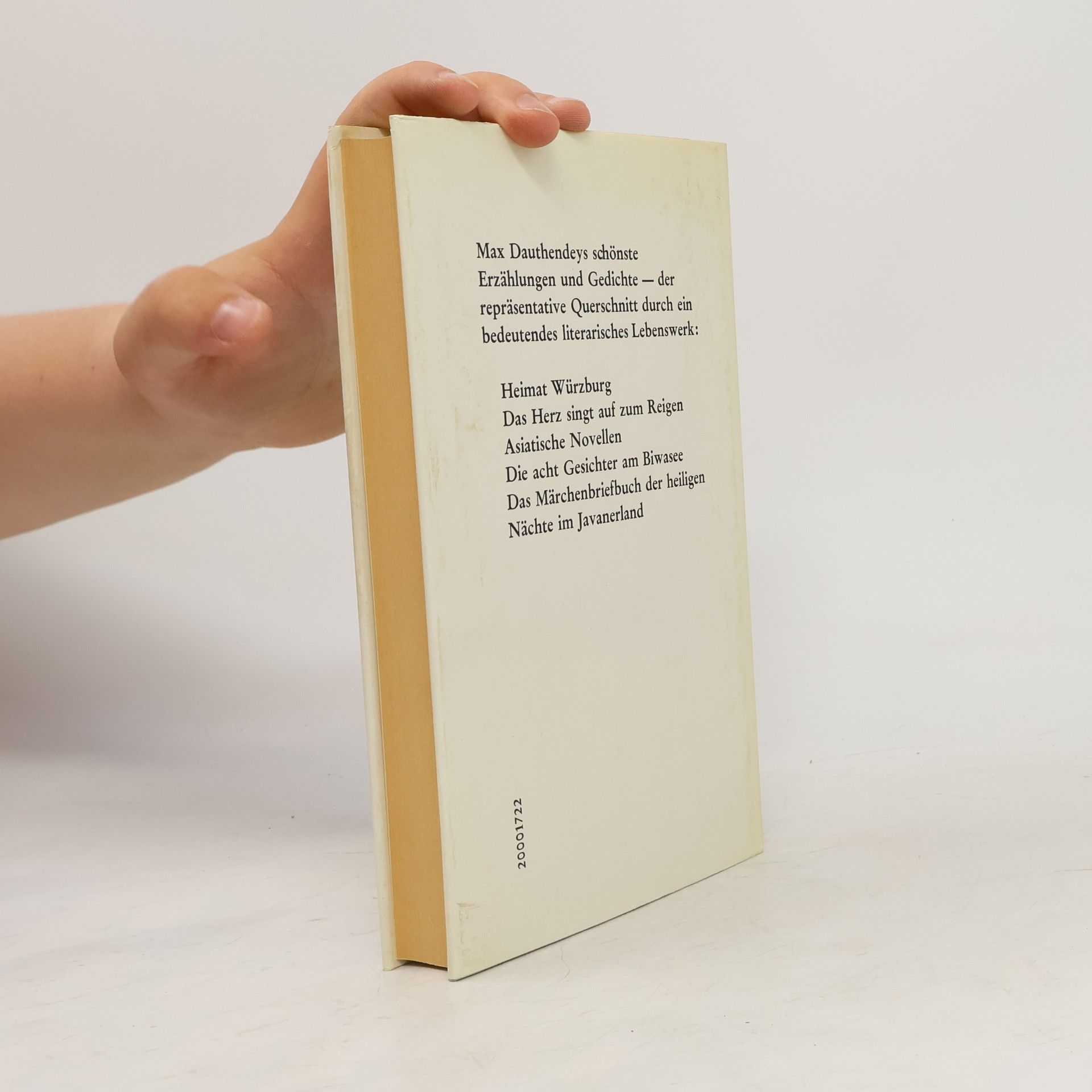 Max Dauthenbey Das Max Dauthendey Buch. Erzählungen und Gedichte