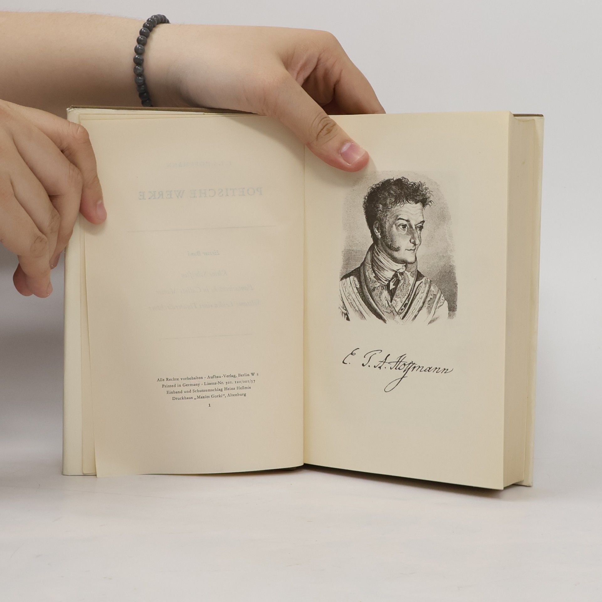 E. T. A. Hoffmann Poetische Werke 1