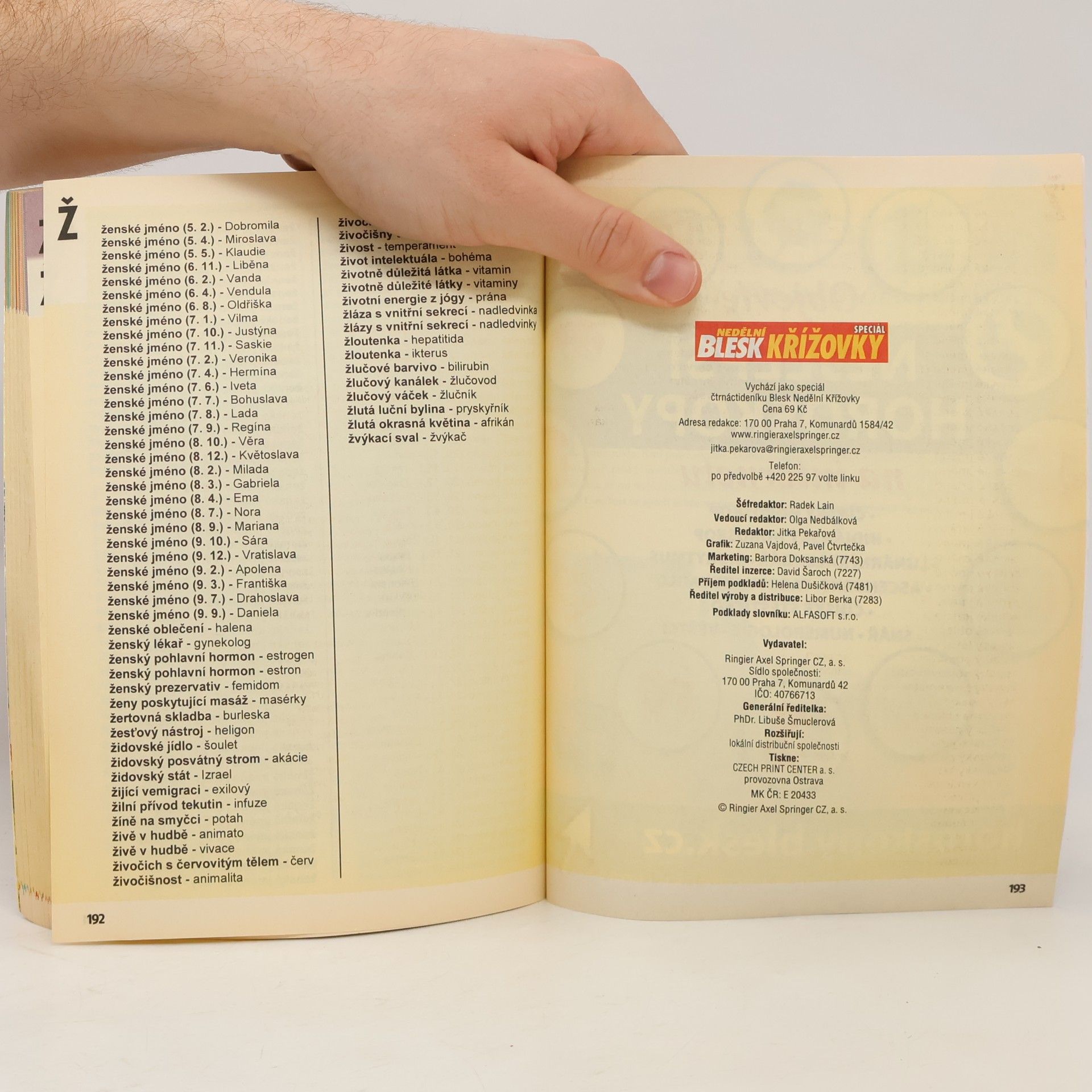 Various authors Slovník pro každého křížovkáře