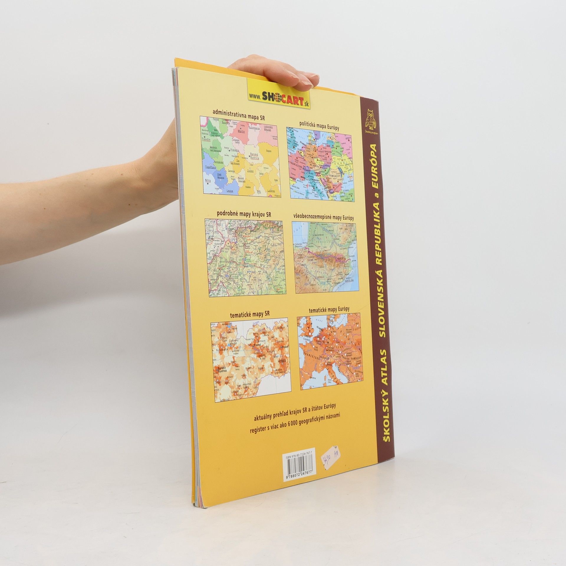 Kolektiv autorů Školský atlas Slovenská republika a Európa