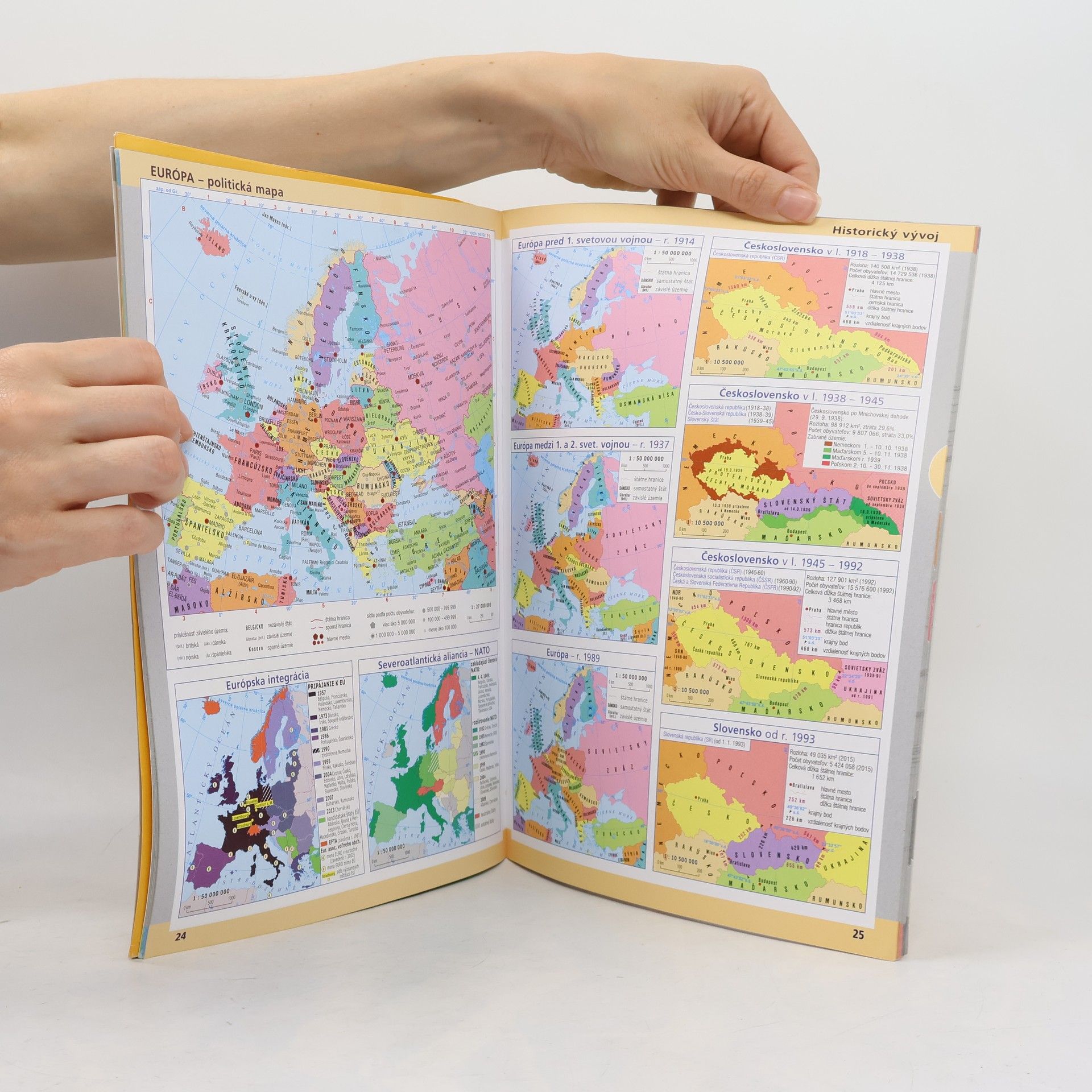 Kolektiv autorů Školský atlas Slovenská republika a Európa