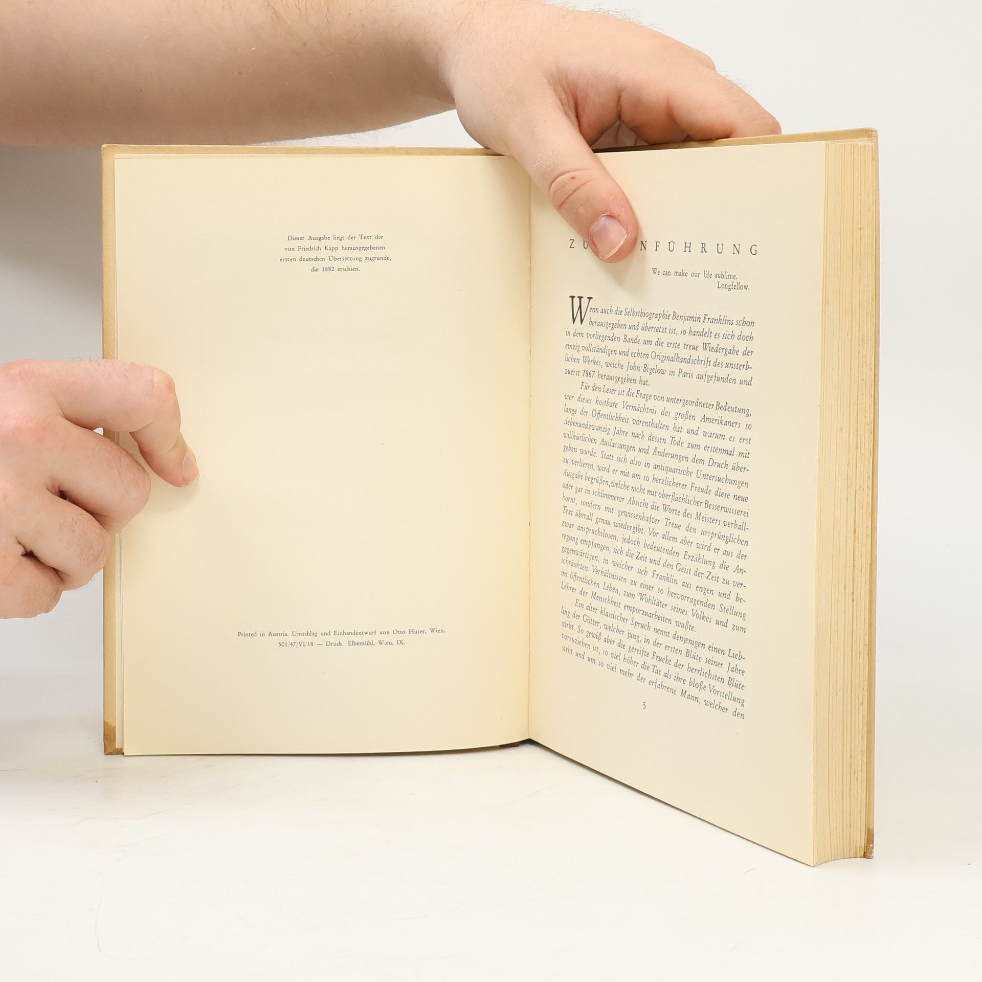 Benjamin Franklin Benjamin Franklin: Selbstbiographie