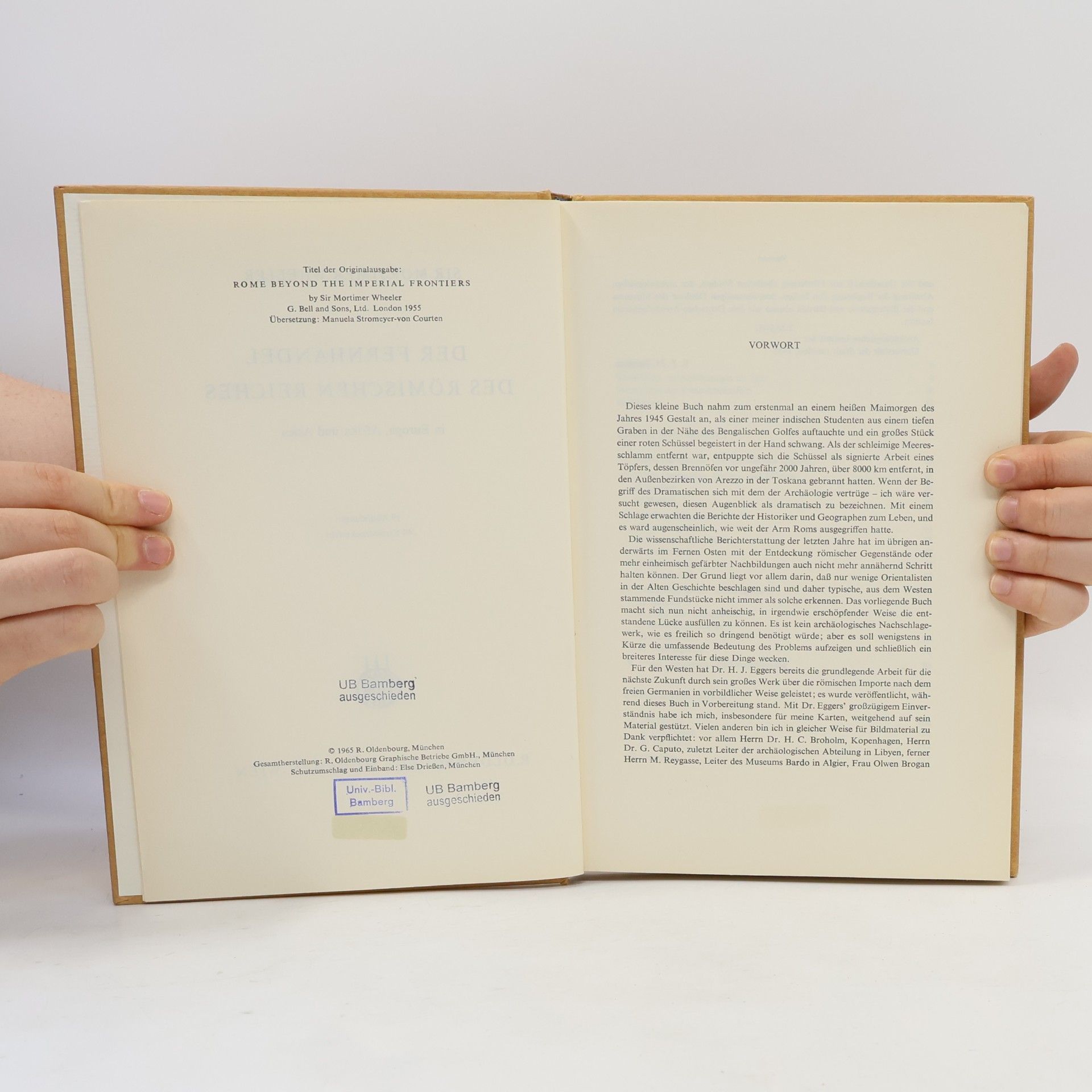 Mortimer Wheeler Der Fernhandel des römischen Reiches