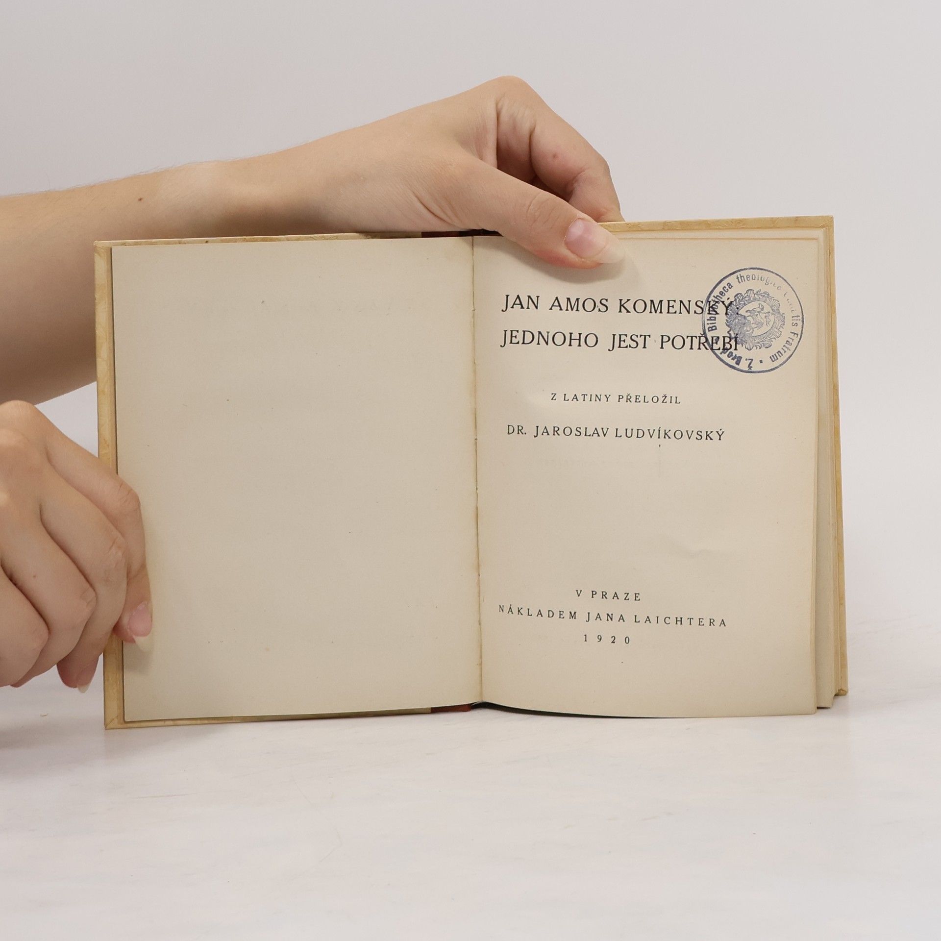 Jan Amos Komenský Jednoho jest potřebí