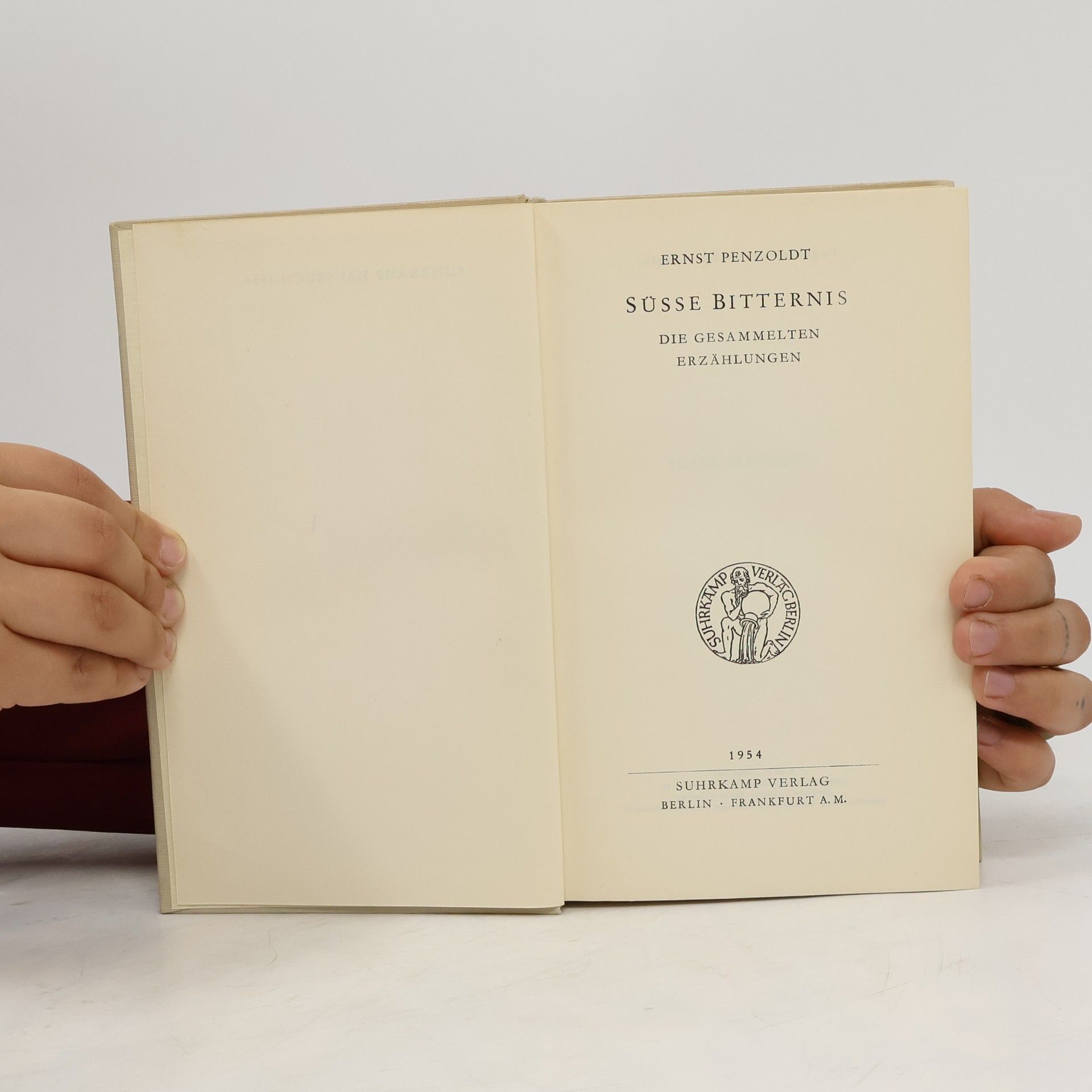 Ernst Penzoldt Süsse Bitternis