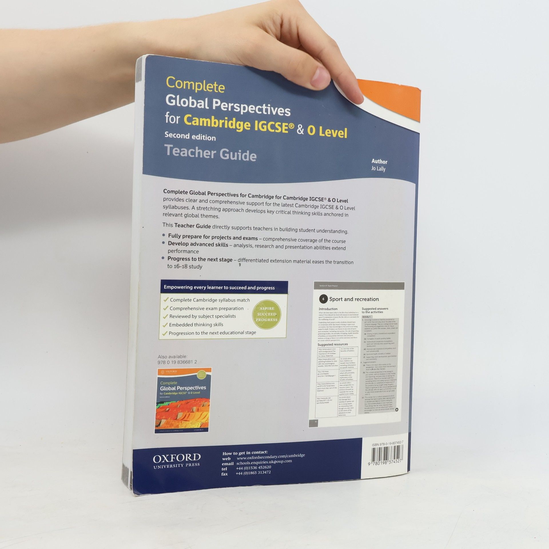 Jo Lally Complete Global Perspectives for Cambridge IGCSE® & O Level Teacher Guide