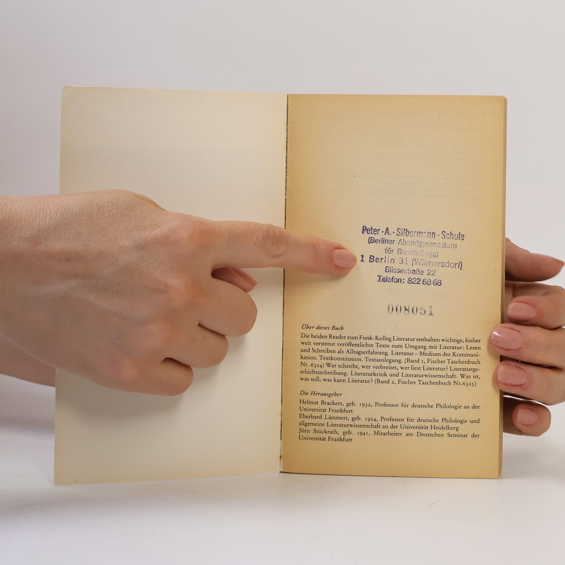Helmut Brackert Literatur. Reader 2