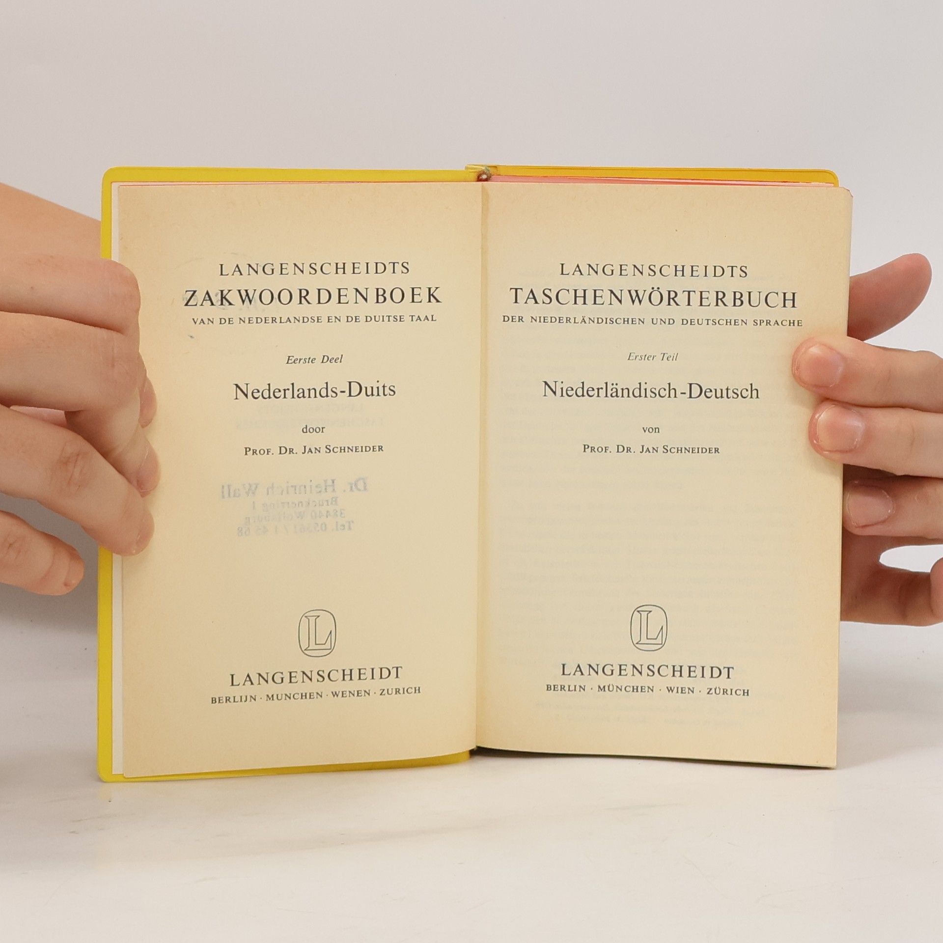 Jan Schneider Langenscheidts Taschenwörterbuch Niederländisch