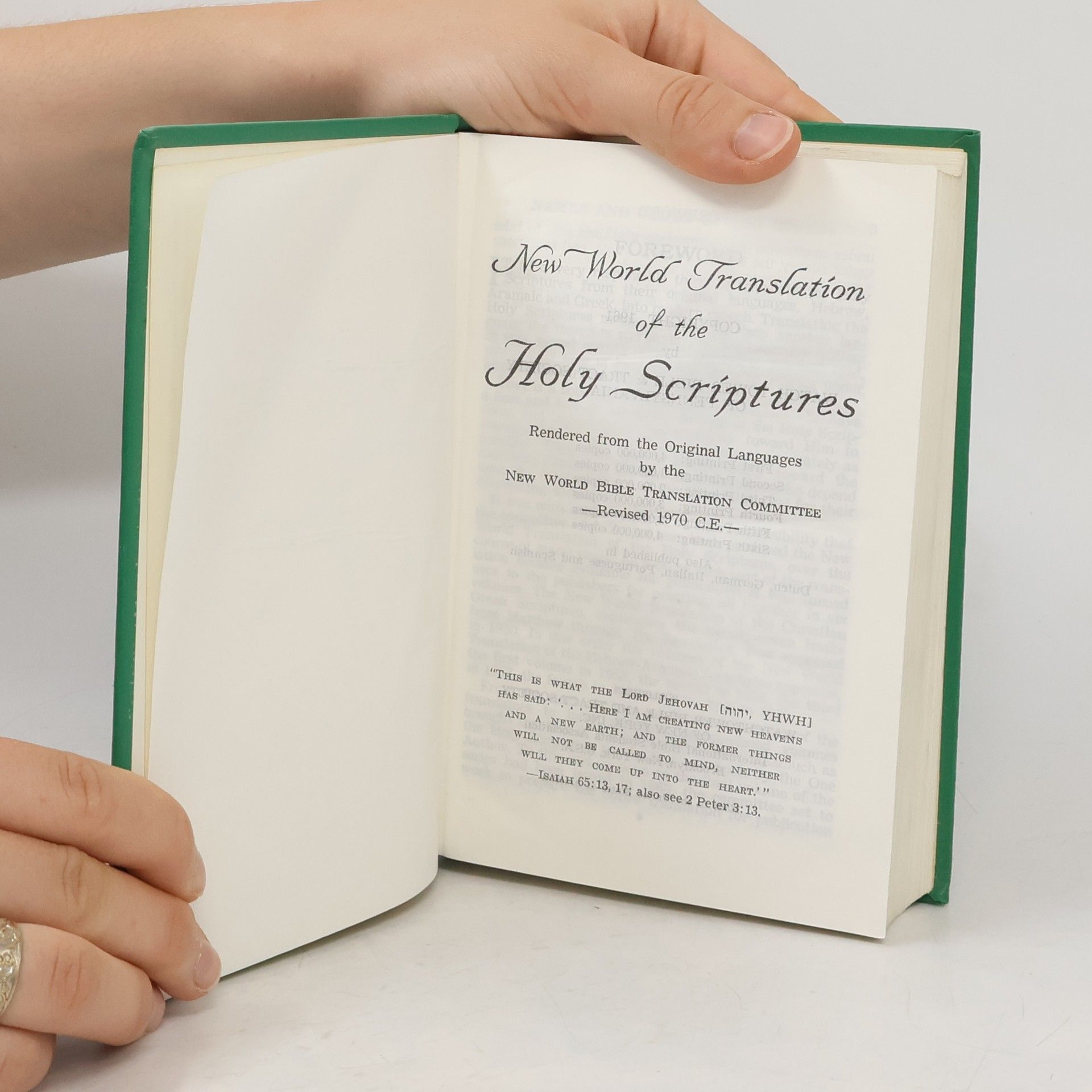 Collectif d'auteurs New World Translation of the Holy Scriptures