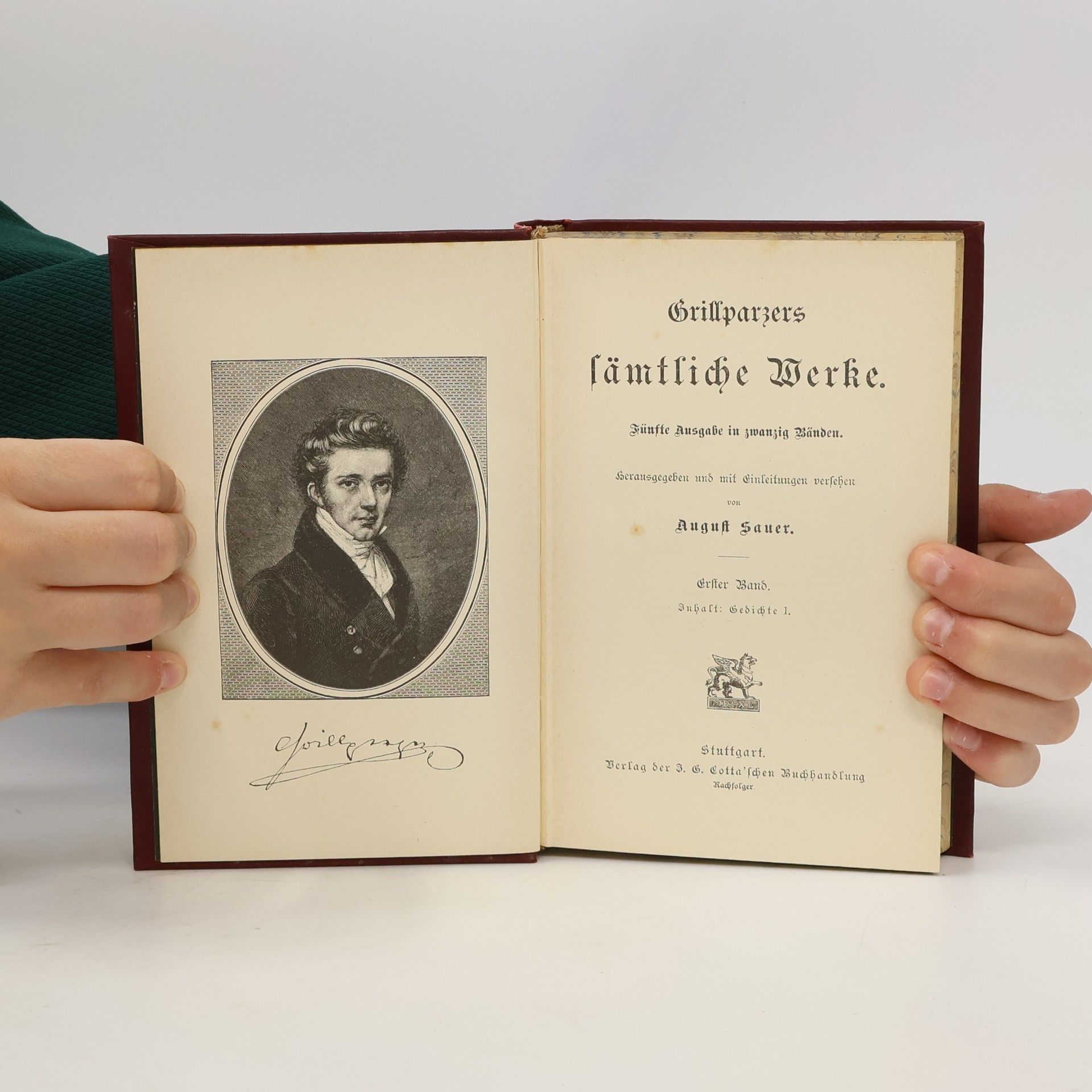 Franz Grillparzer Grillparzers sämtliche Werke 1-2
