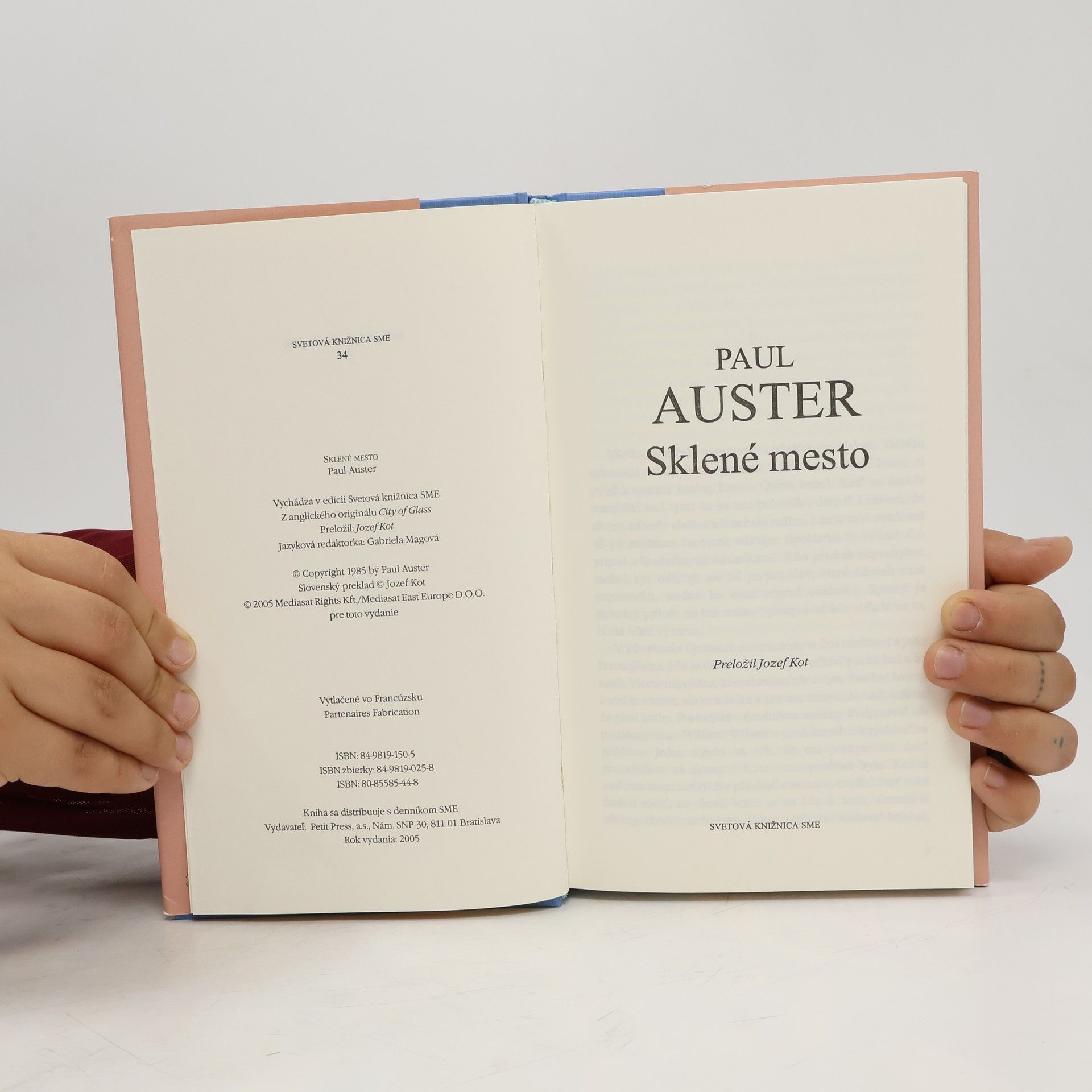 Paul Auster Sklené mesto