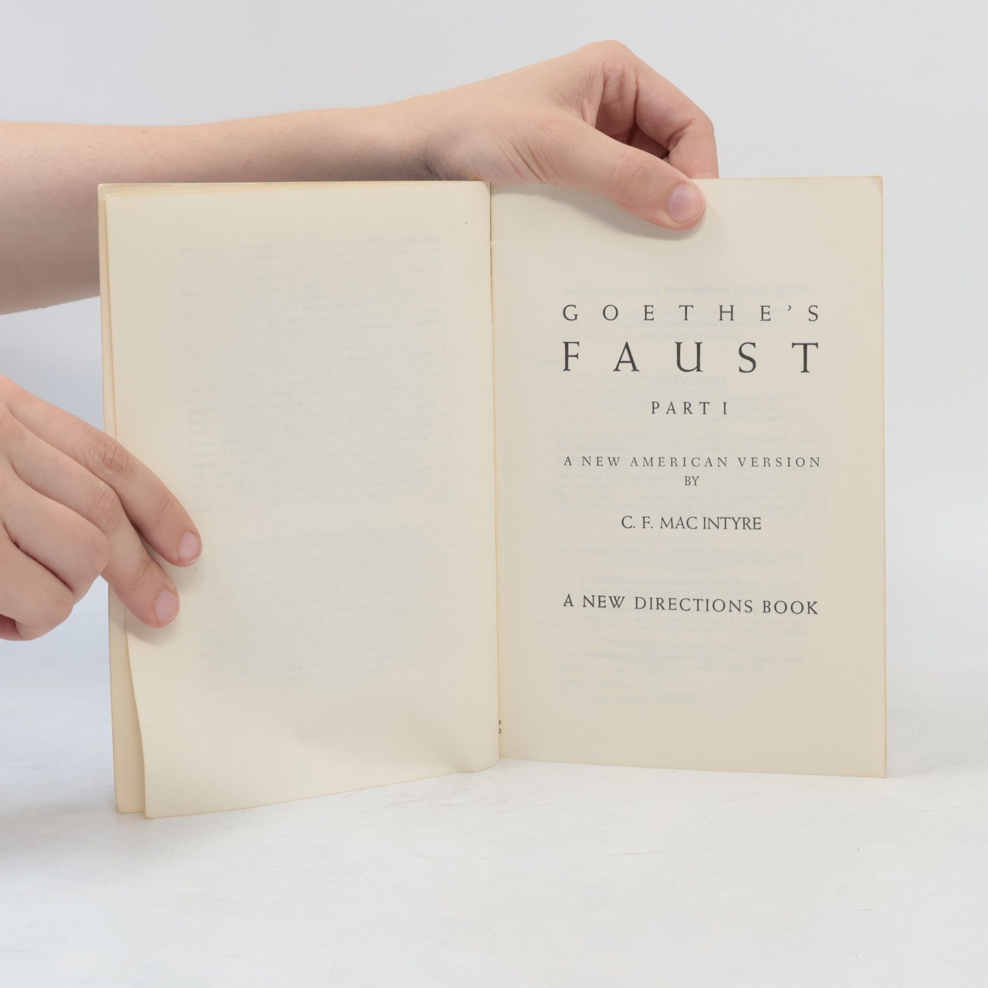 Johann Wolfgang von Goethe Faust 1