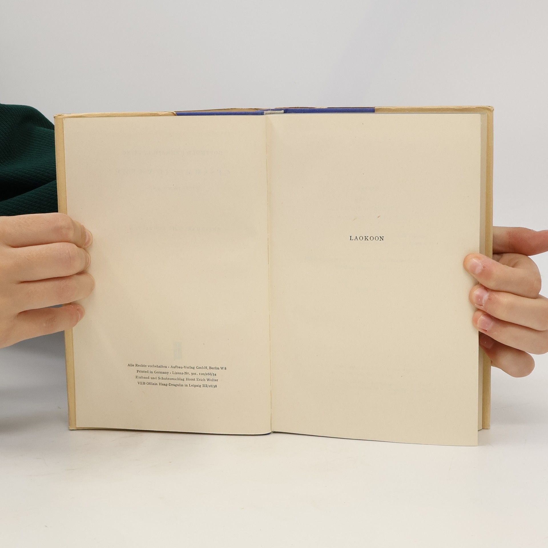 Gotthold Ephraim Lessing Gesammelte Werke in zehn Bänden. Fünfter Band