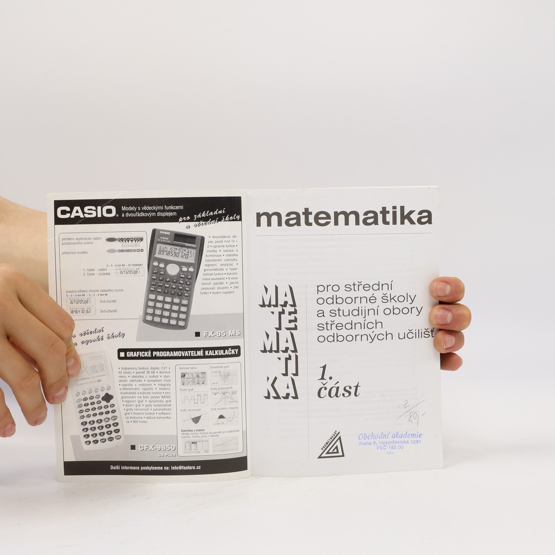 Various authors Matematika pro střední odborné školy a studijní obory středních odborných učilišť 1. část