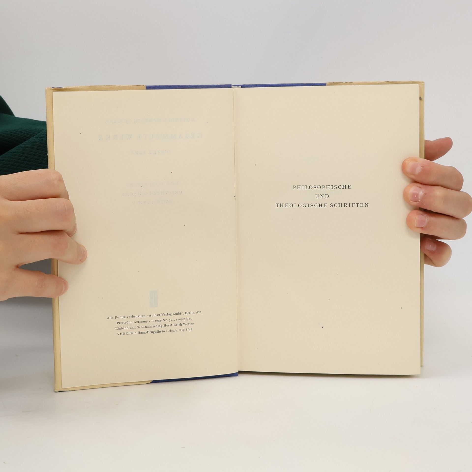 Gotthold Ephraim Lessing Lessing. Gesammelte Werke 8