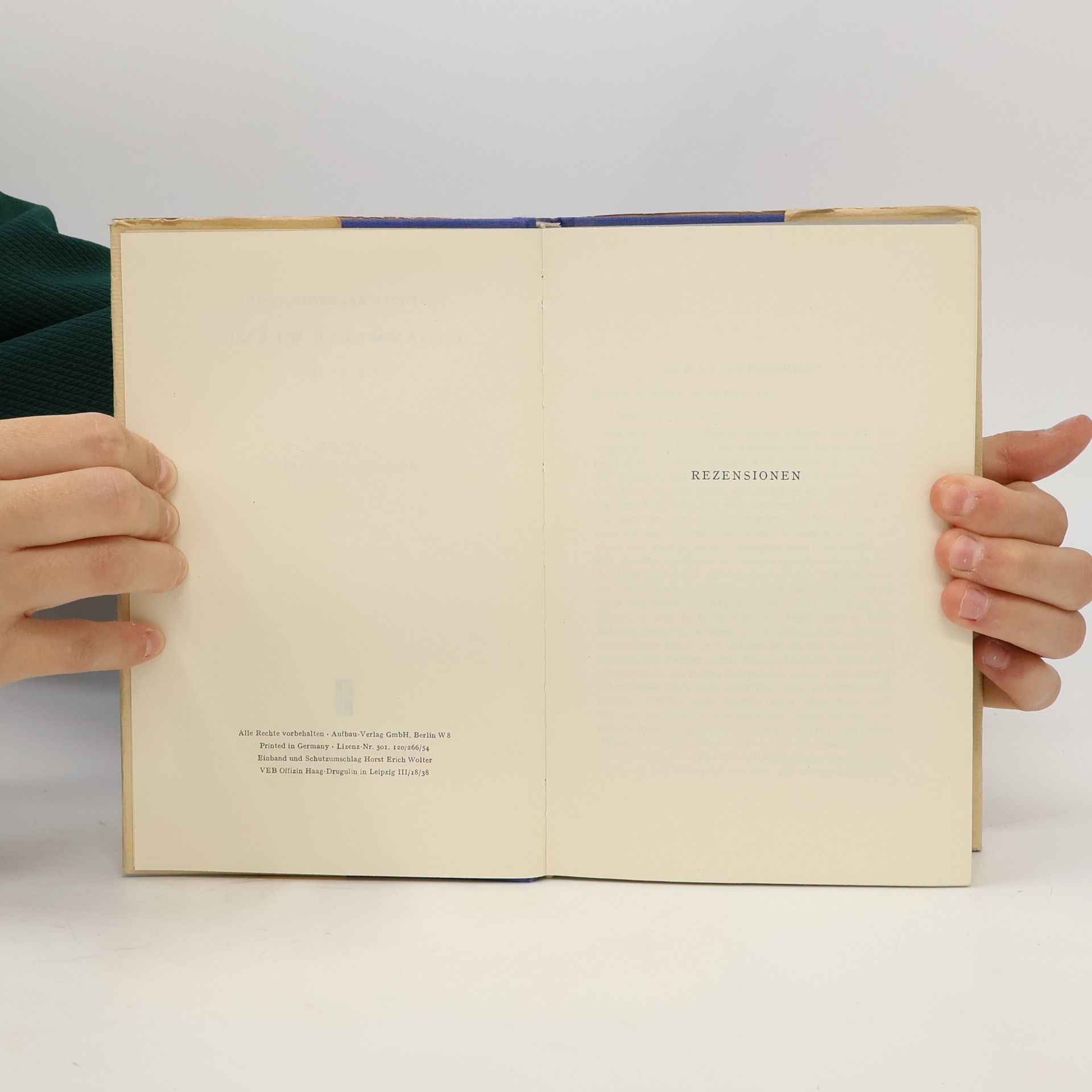 Gotthold Ephraim Lessing Lessing: gesammelte Werke 3