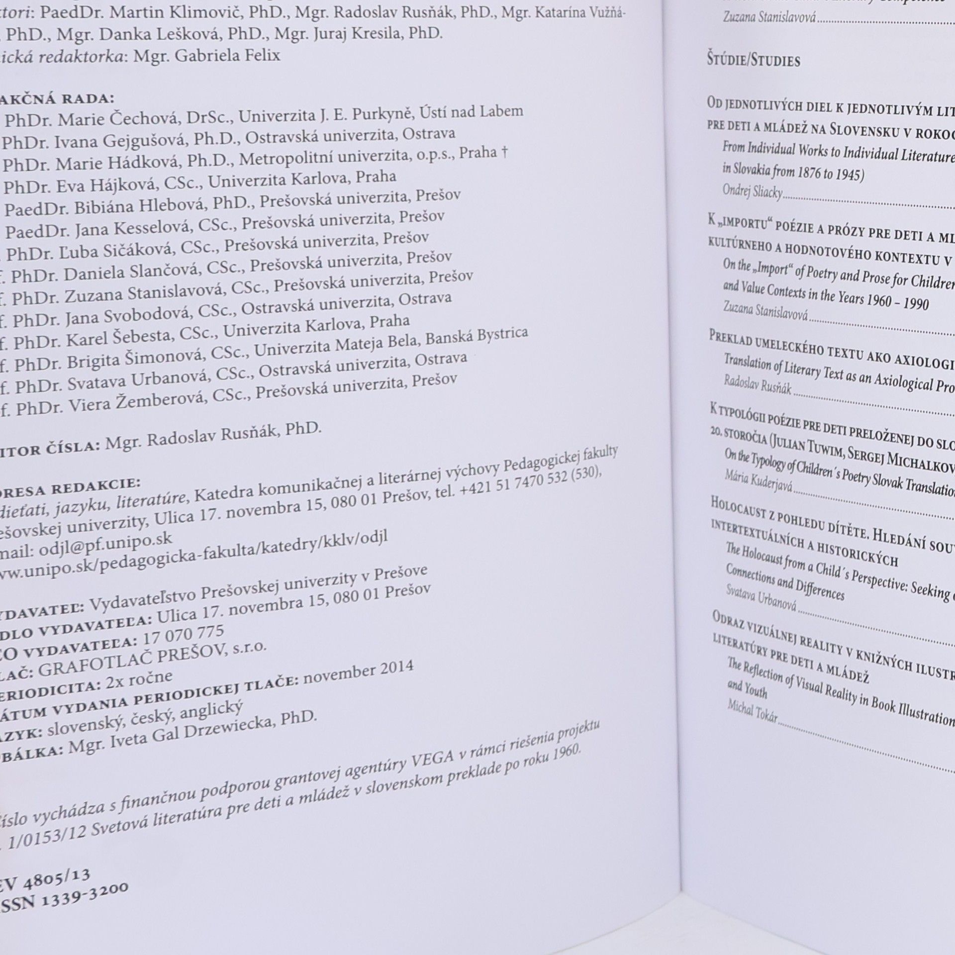 Autorenkollektiv O diet'ati, jazyku, literatúre 2022/1