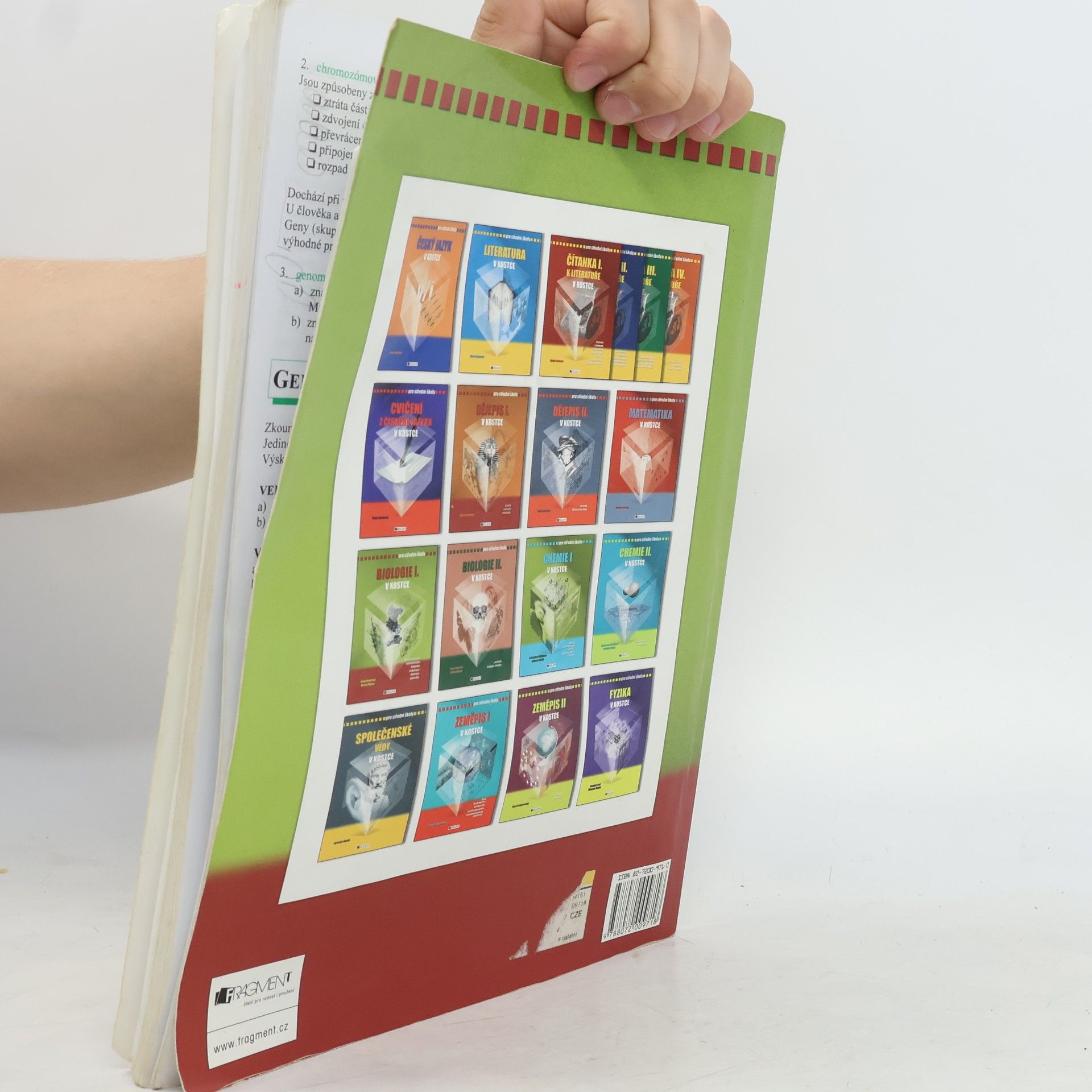 Hana Hančová Biologie I. v kostce : [obecná biologie, mikrobiologie, botanika, mykologie, ekologie, genetika] : pro střední školy